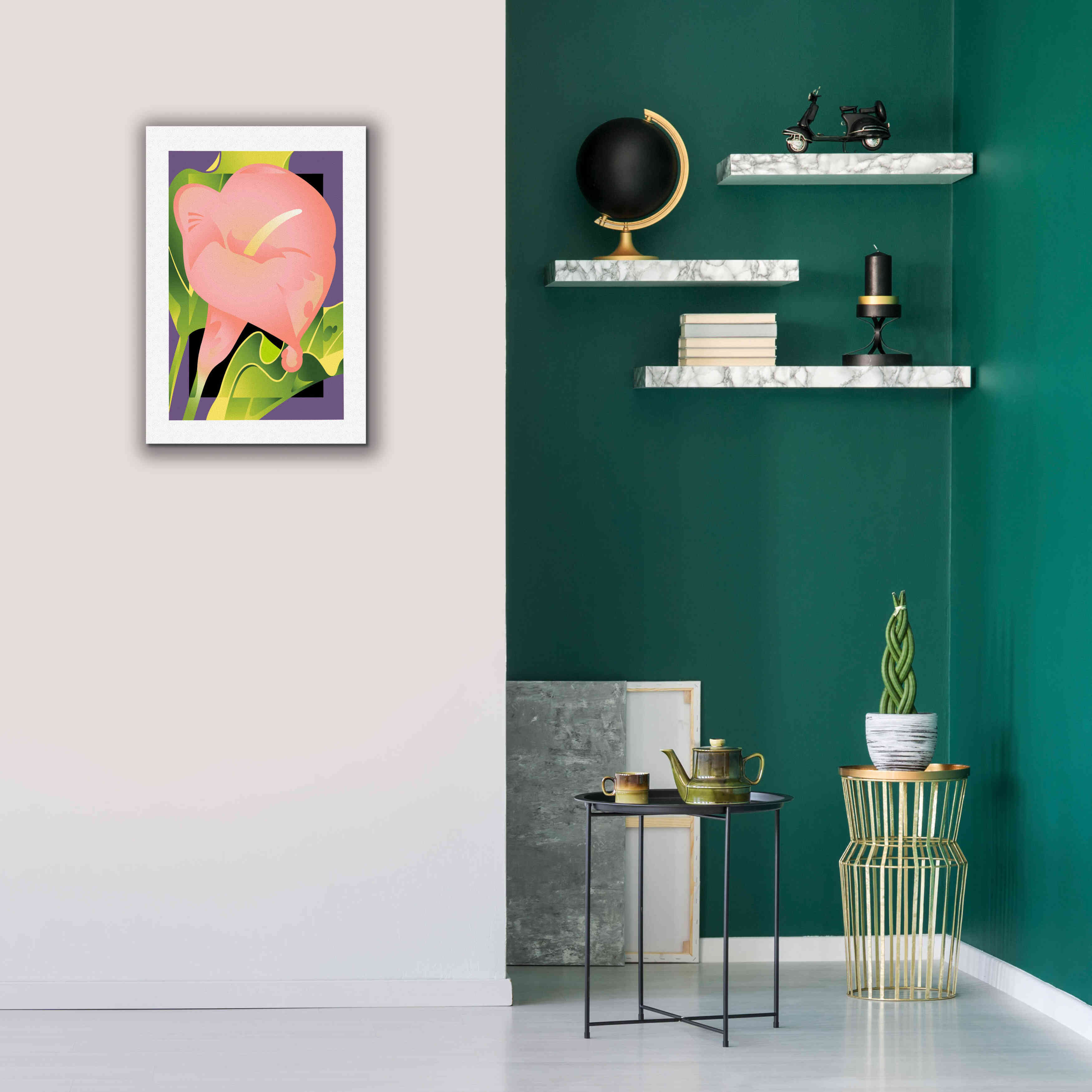 'Calla Pink' by David Chestnutt, Giclee Canvas Wall Art,18 x 26