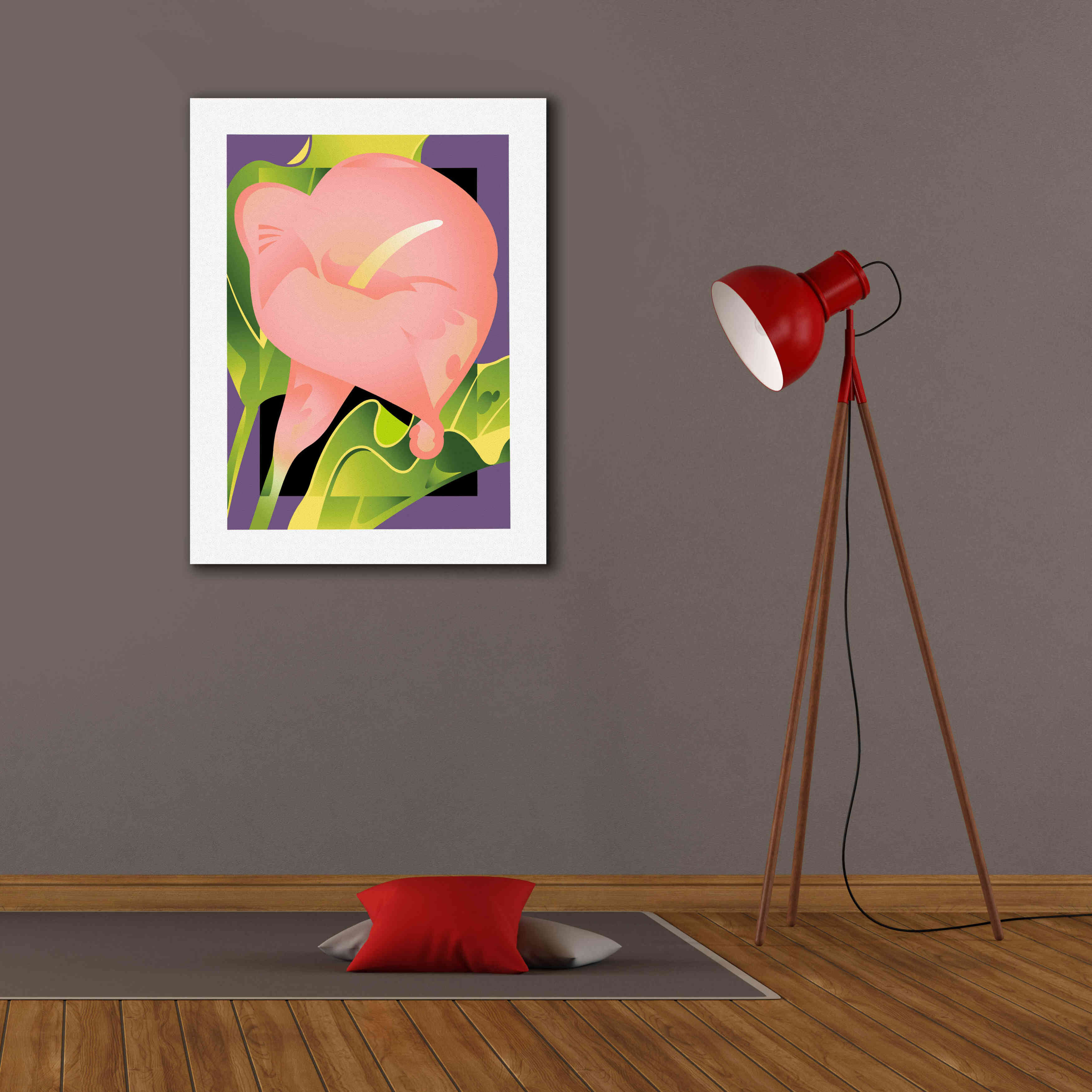 'Calla Pink' by David Chestnutt, Giclee Canvas Wall Art,26 x 34