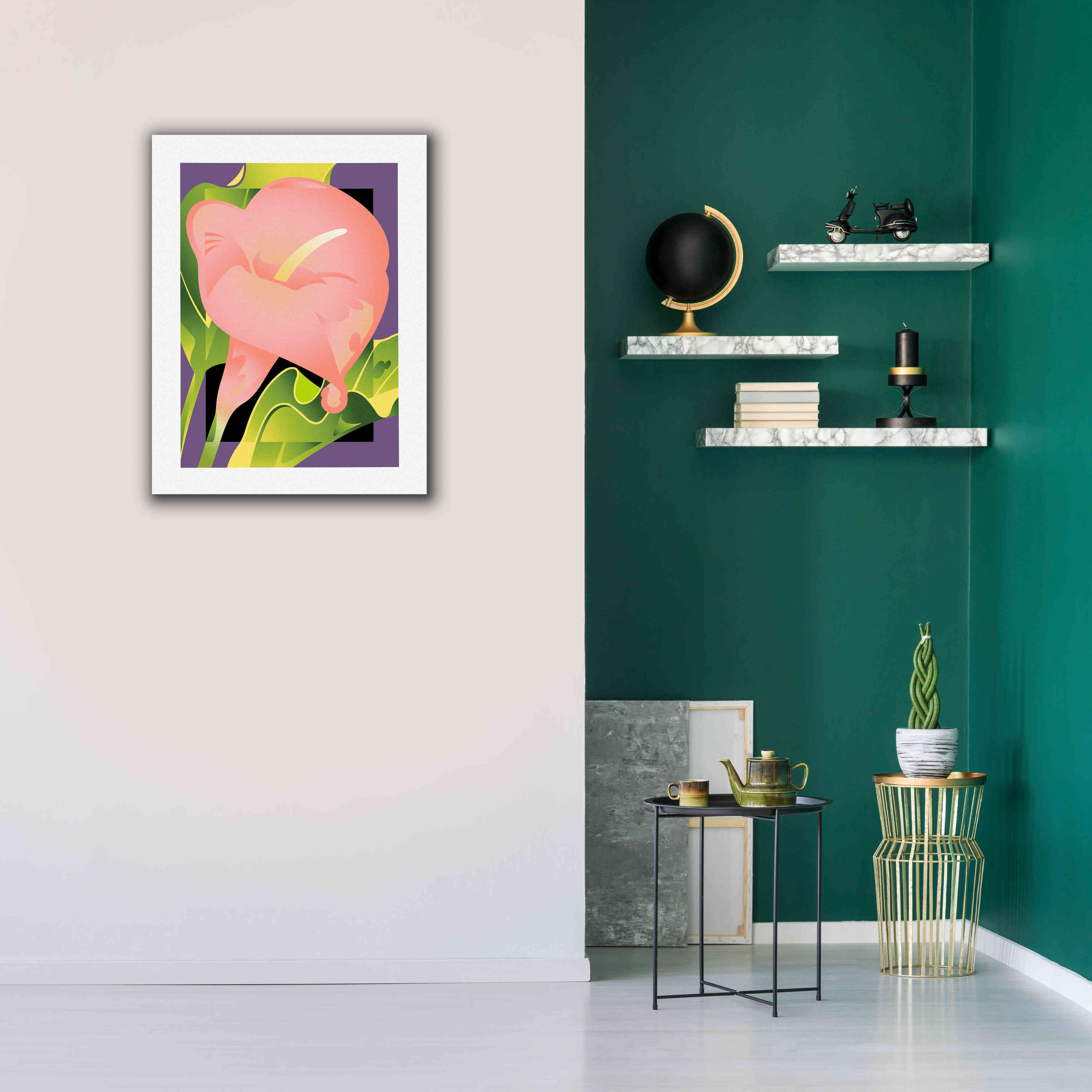 'Calla Pink' by David Chestnutt, Giclee Canvas Wall Art,26 x 34