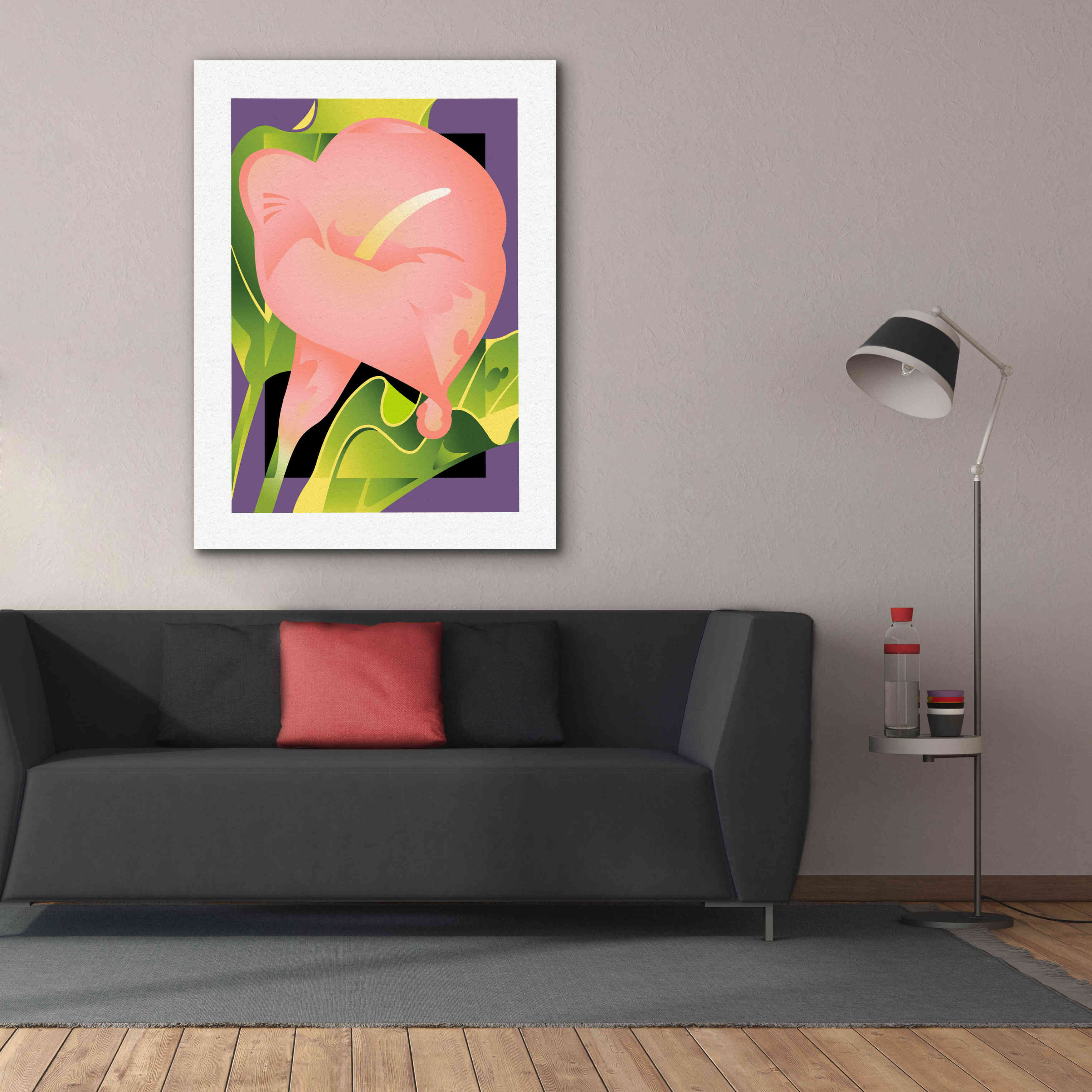 'Calla Pink' by David Chestnutt, Giclee Canvas Wall Art,40 x 54
