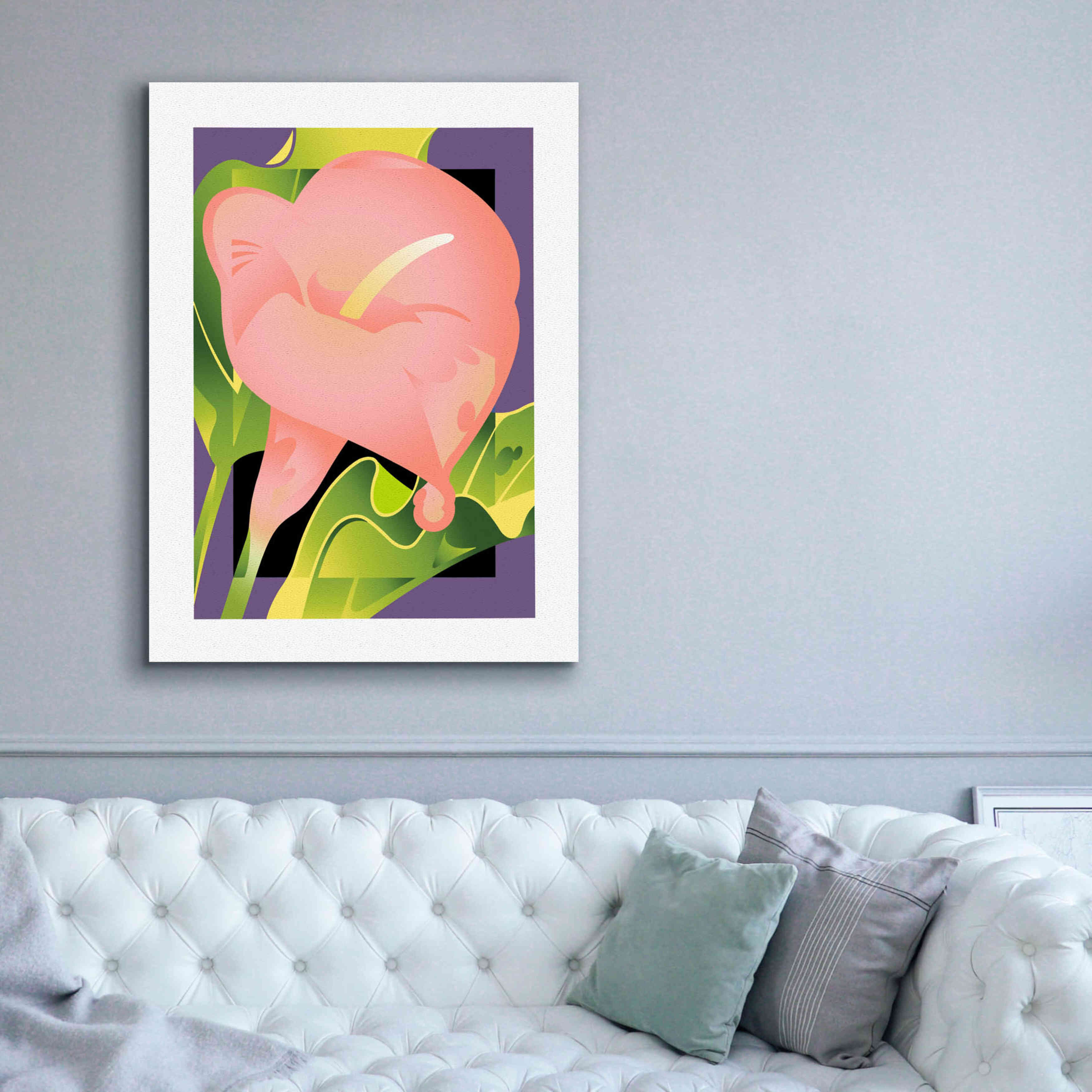 'Calla Pink' by David Chestnutt, Giclee Canvas Wall Art,40 x 54