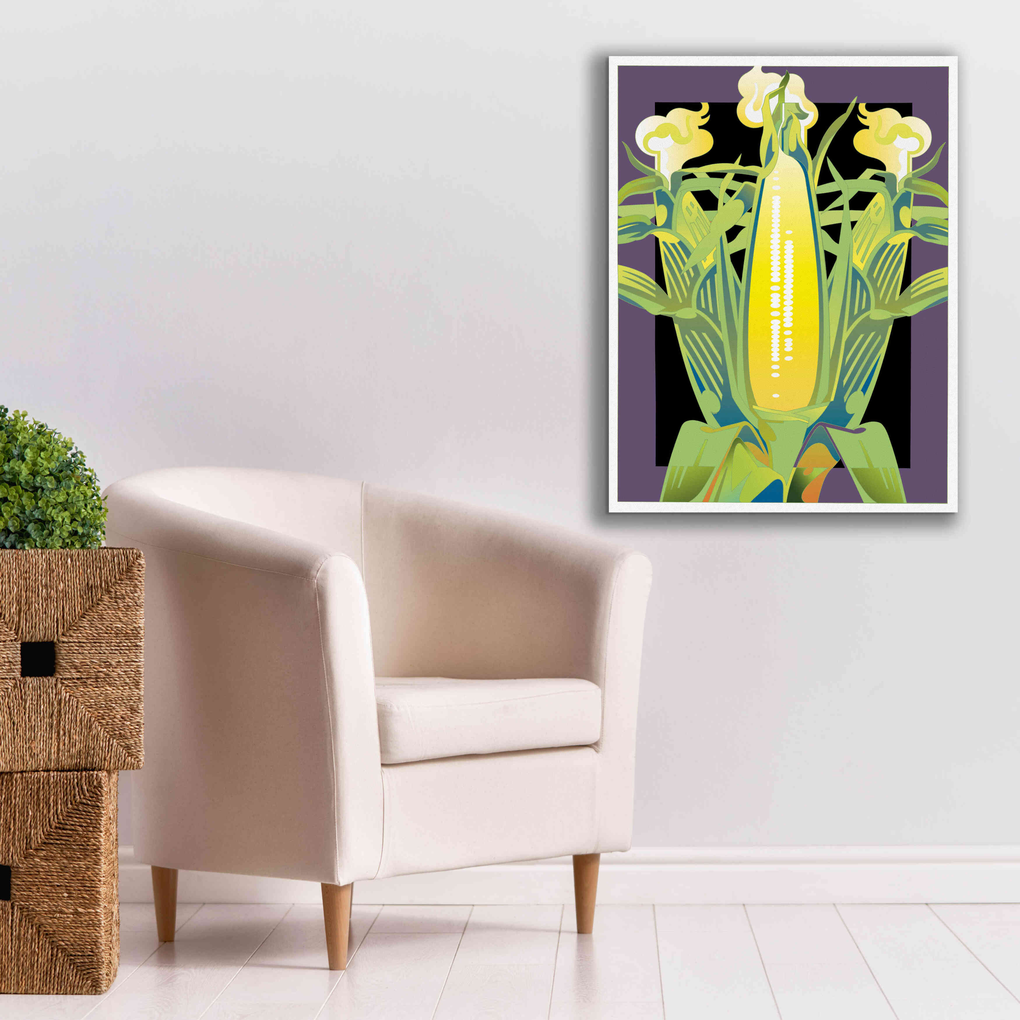 'Corn' by David Chestnutt, Giclee Canvas Wall Art,26 x 34