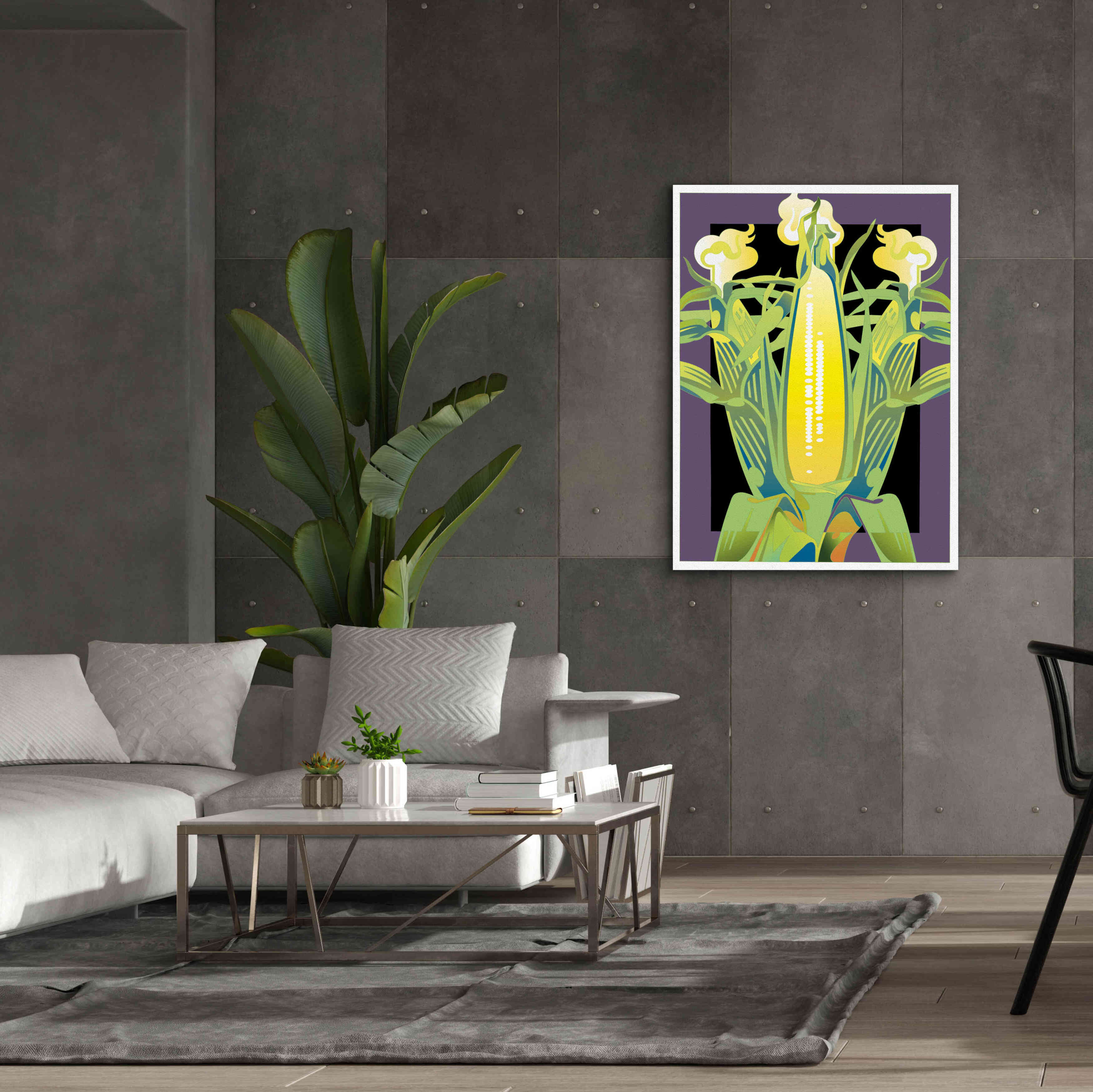 'Corn' by David Chestnutt, Giclee Canvas Wall Art,40 x 54
