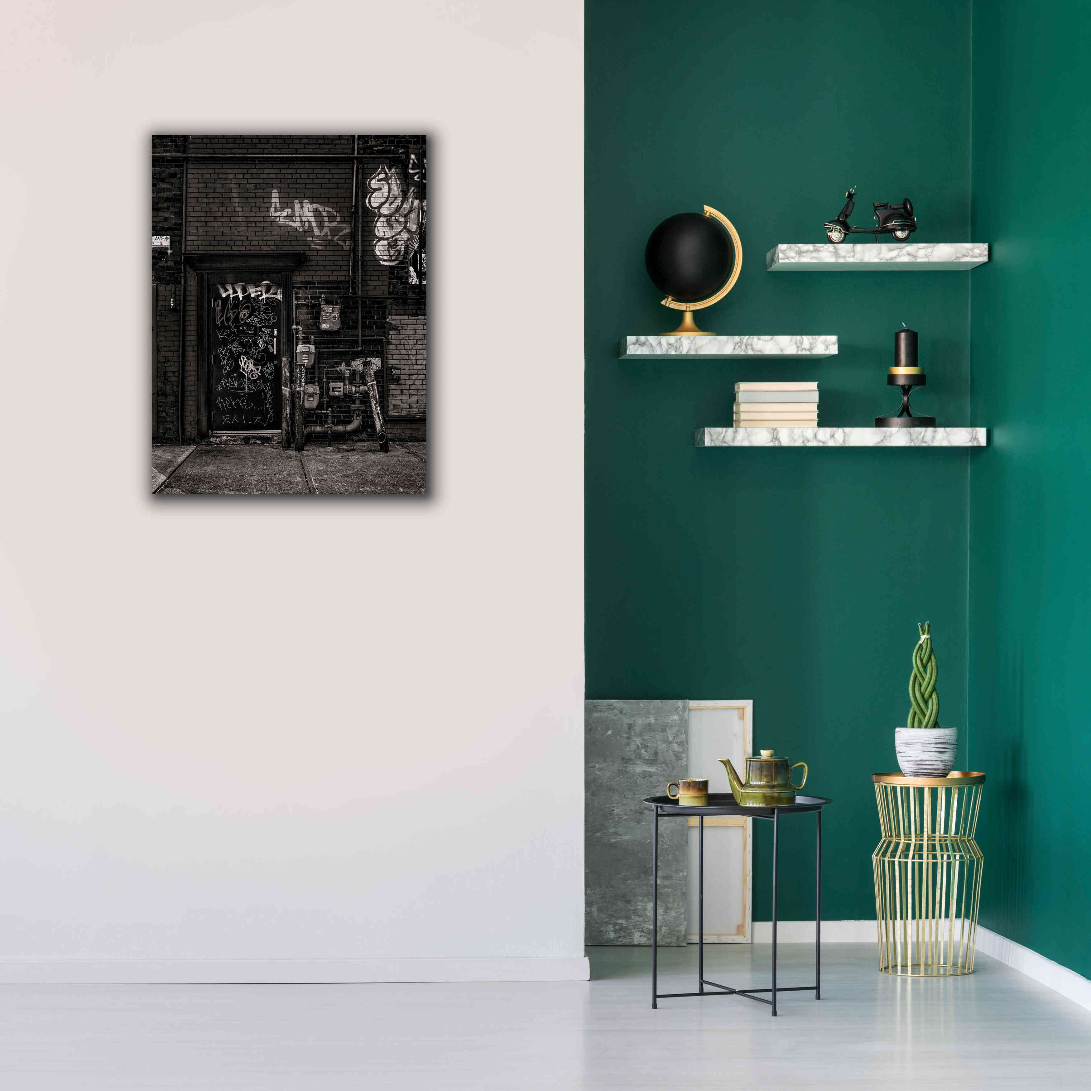 'Alleyway Pipes No 4' by Brian Carson, Giclee Canvas Wall Art,26 x 34