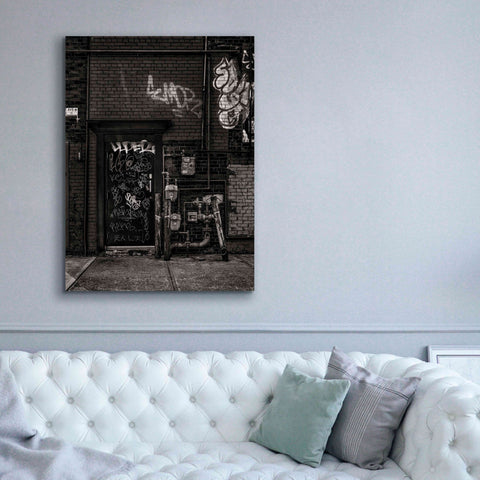Image of 'Alleyway Pipes No 4' by Brian Carson, Giclee Canvas Wall Art,40 x 54