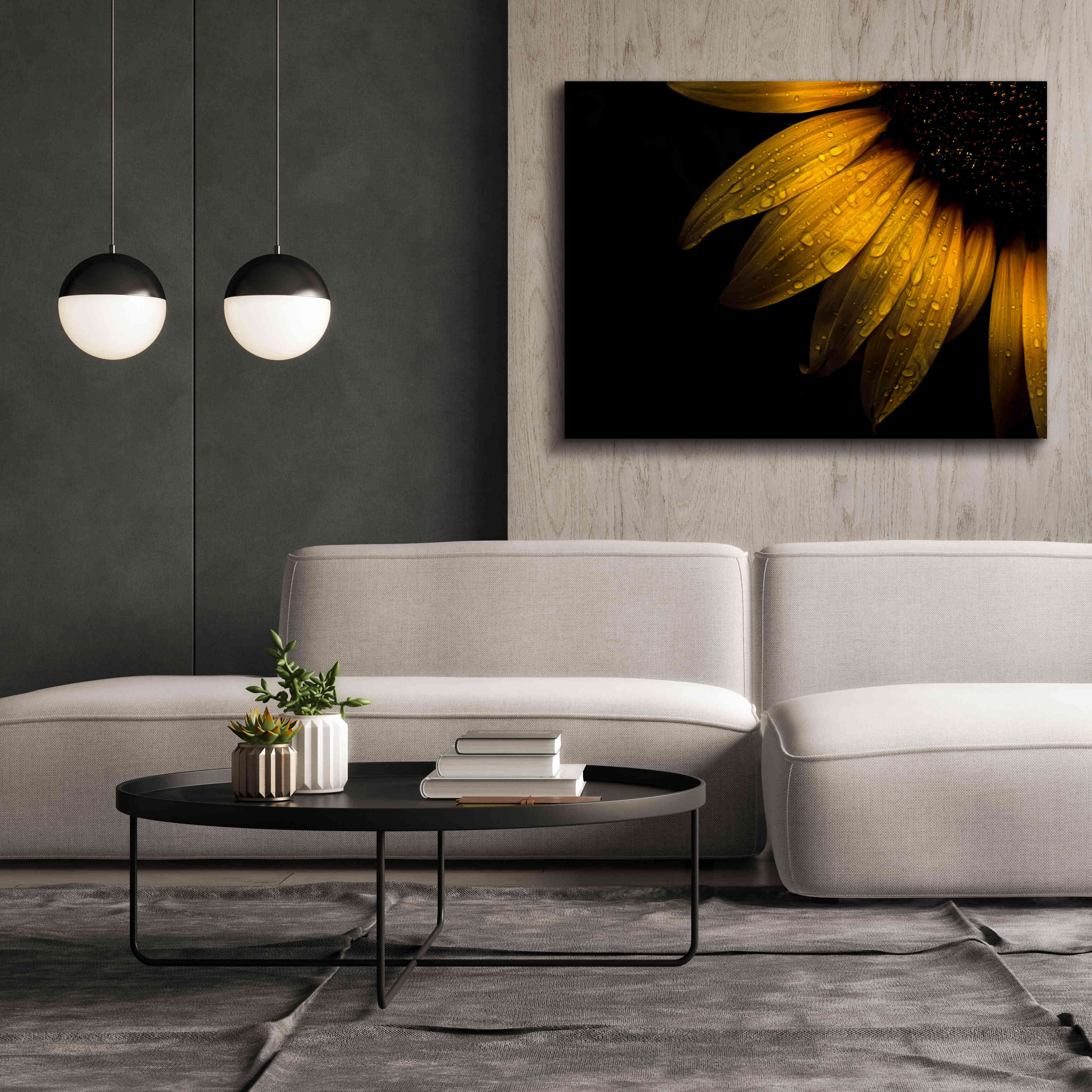 'Backyard Flowers 28 Sunflower' by Brian Carson, Giclee Canvas Wall Art,54 x 40