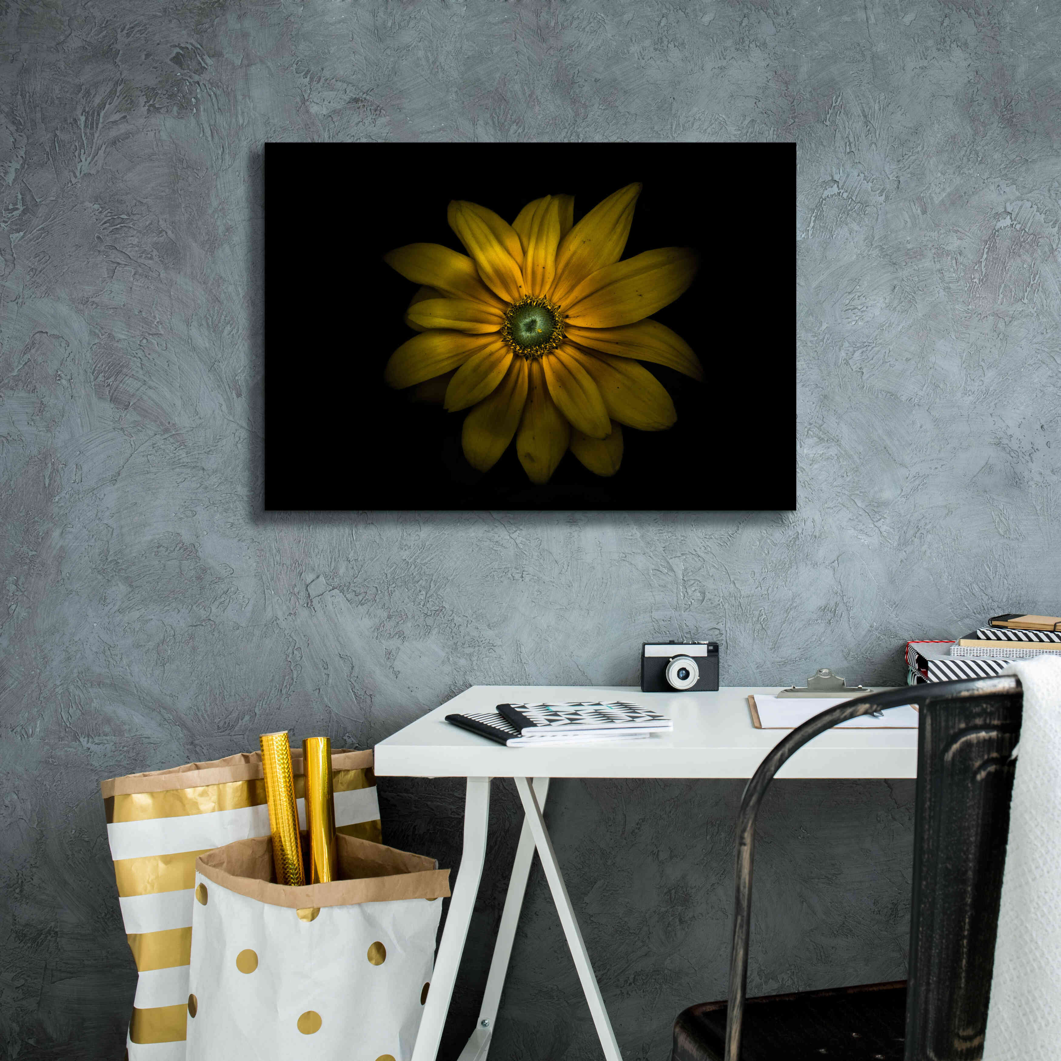 'Backyard Flowers 34 Color Version' by Brian Carson, Giclee Canvas Wall Art,26 x 18