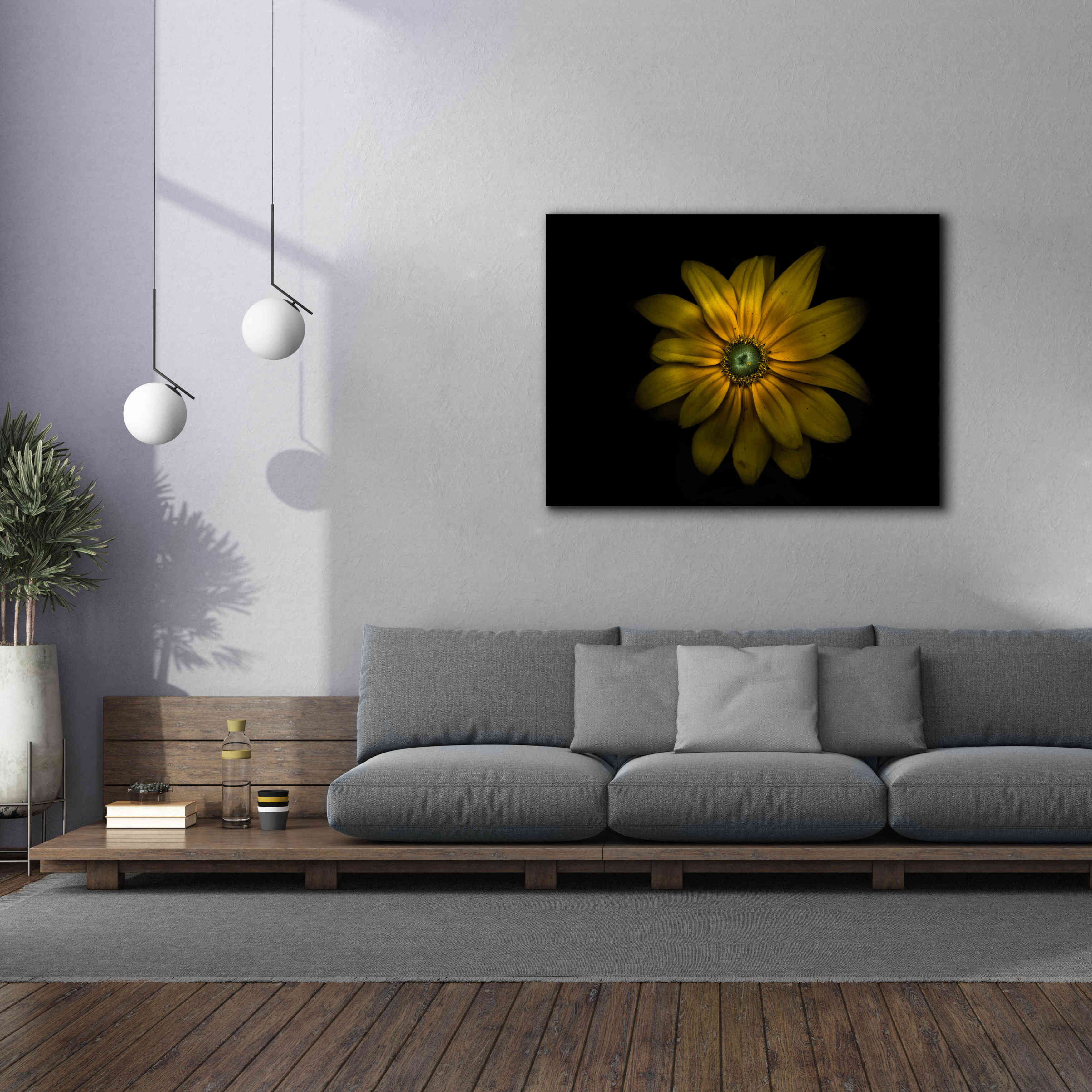 'Backyard Flowers 34 Color Version' by Brian Carson, Giclee Canvas Wall Art,54 x 40