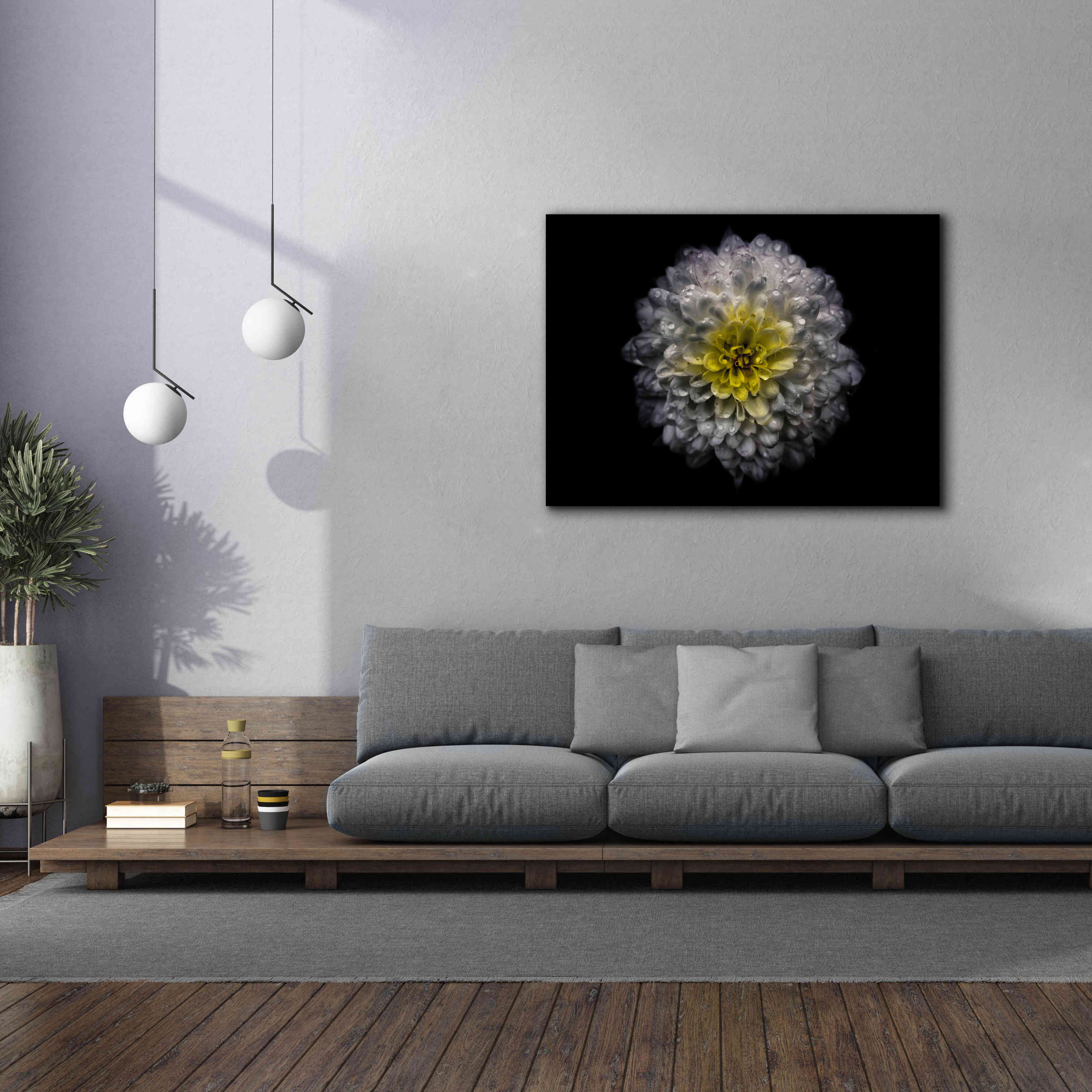 'Backyard Flowers 46 Color Version' by Brian Carson, Giclee Canvas Wall Art,54 x 40
