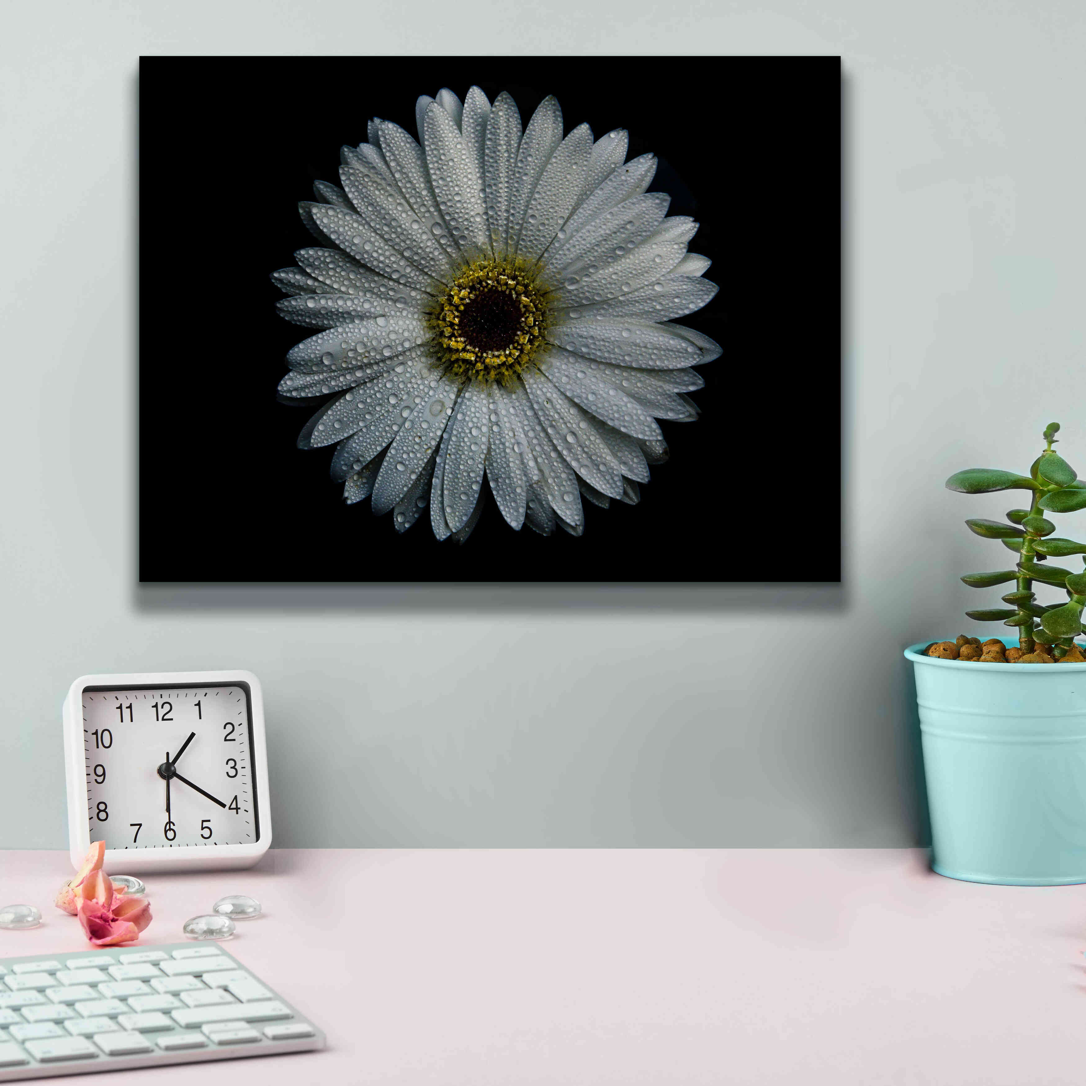 'Backyard Flowers 71 Color Version' by Brian Carson, Giclee Canvas Wall Art,16 x 12