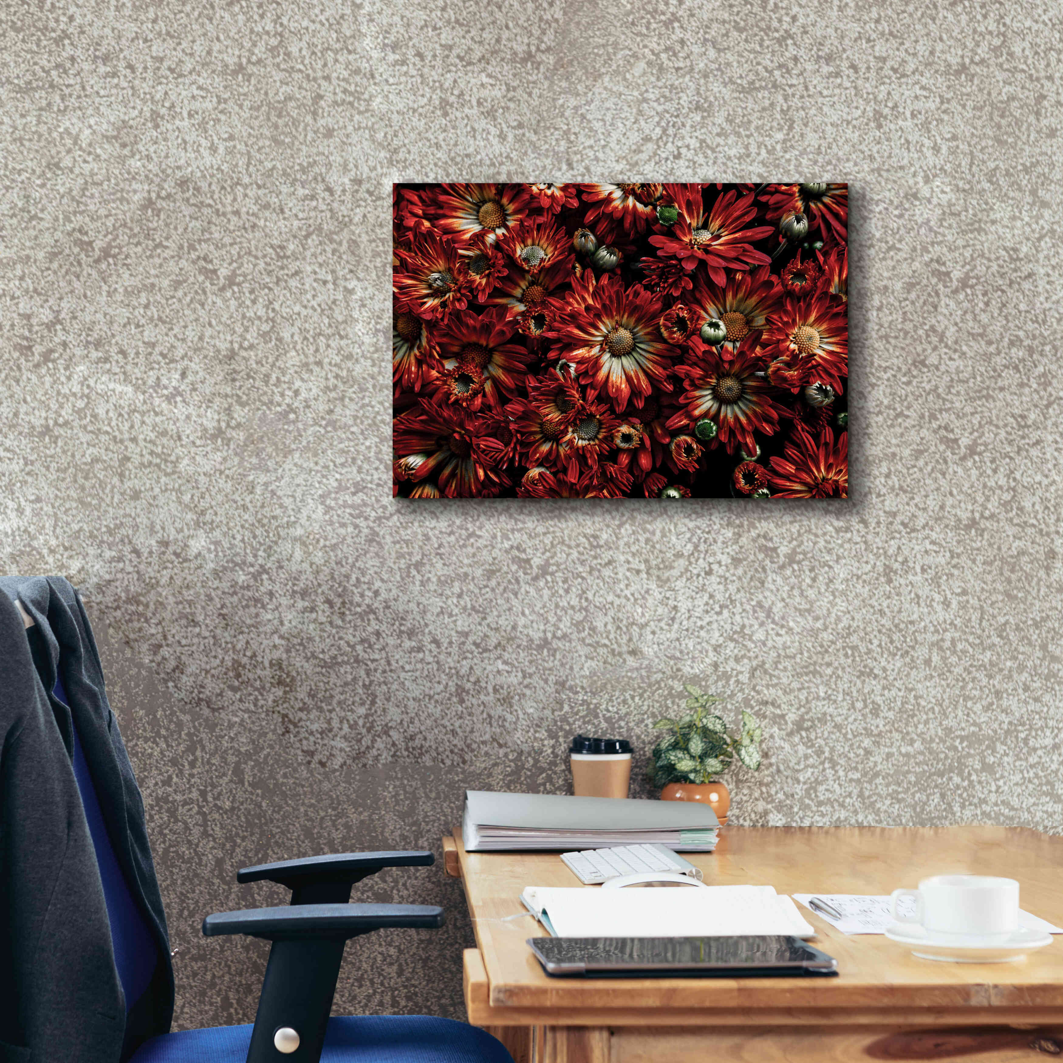 'Backyard Flowers 88 Color Version' by Brian Carson, Giclee Canvas Wall Art,26 x 18