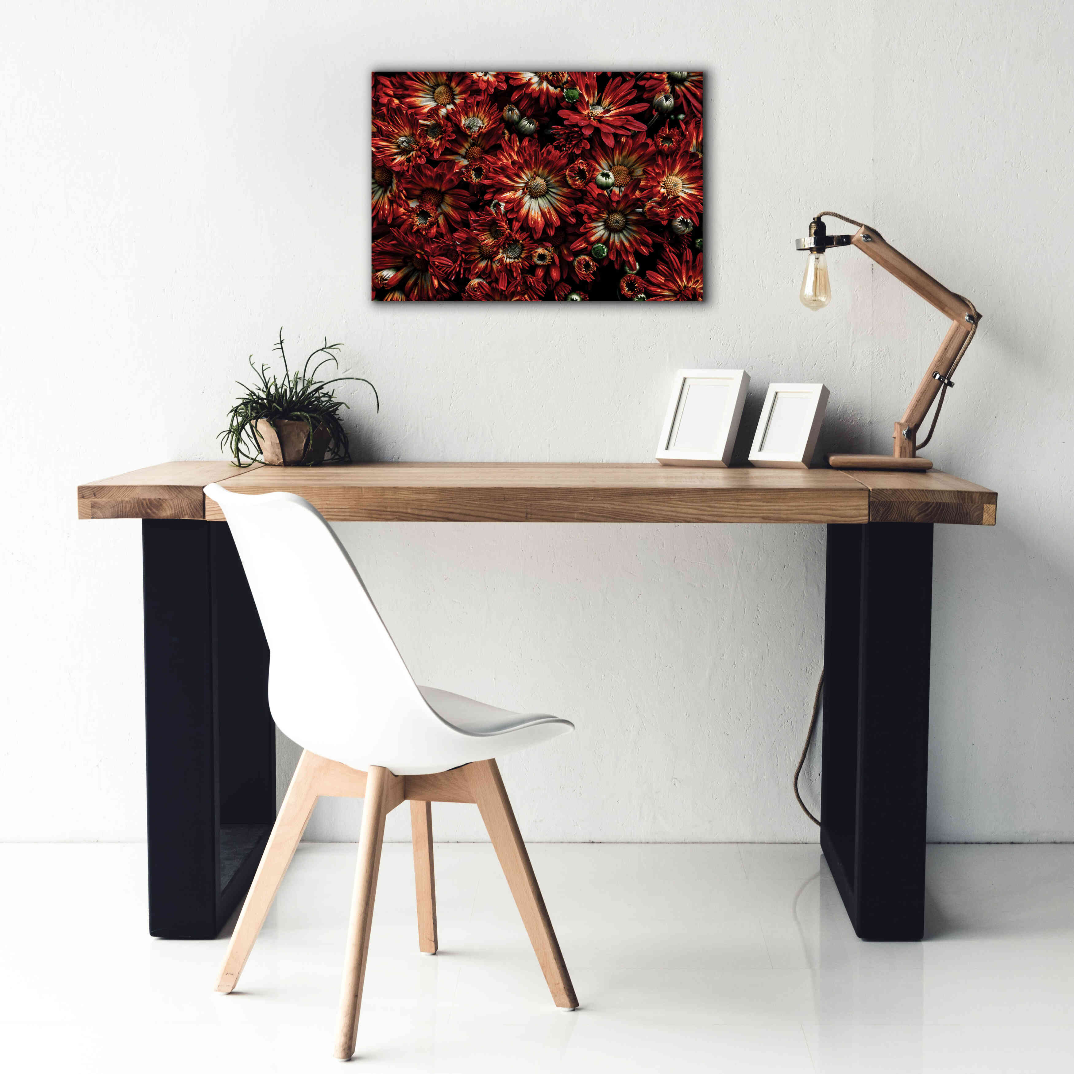 'Backyard Flowers 88 Color Version' by Brian Carson, Giclee Canvas Wall Art,26 x 18
