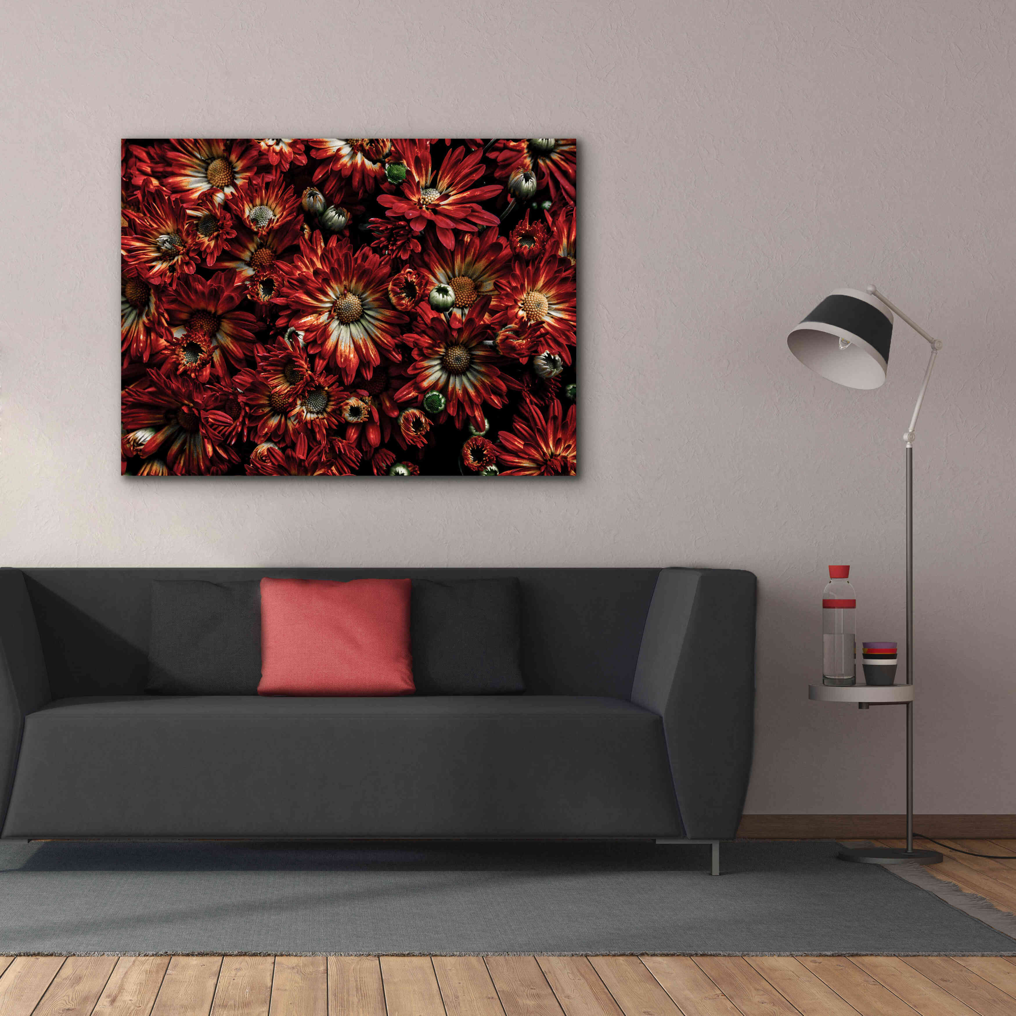 'Backyard Flowers 88 Color Version' by Brian Carson, Giclee Canvas Wall Art,54 x 40
