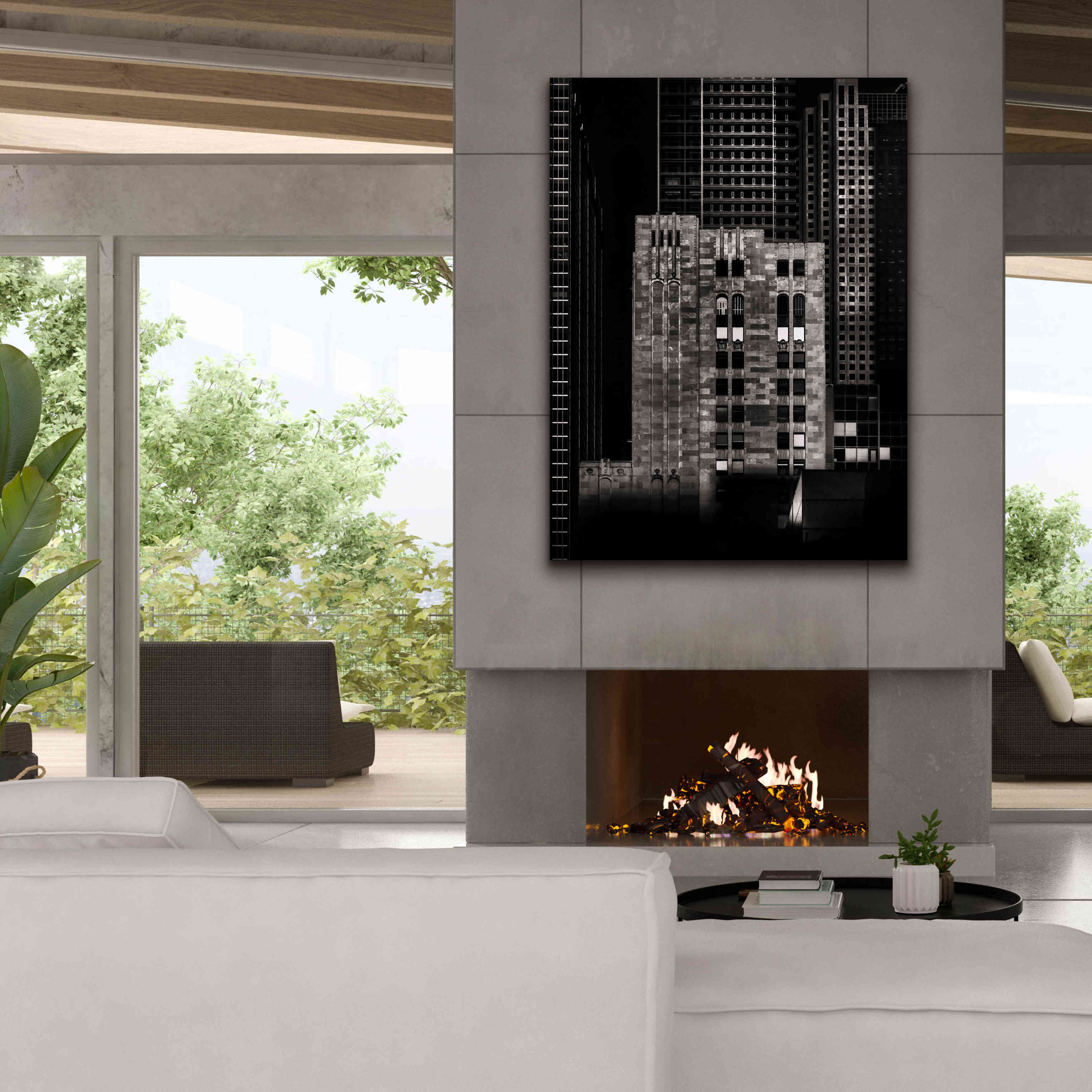 'Canada Permanent Trust Building No 1' by Brian Carson, Giclee Canvas Wall Art,40 x 54