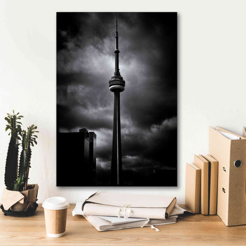 Image of 'CN Tower Toronto Canada No 6' by Brian Carson, Giclee Canvas Wall Art,18 x 26