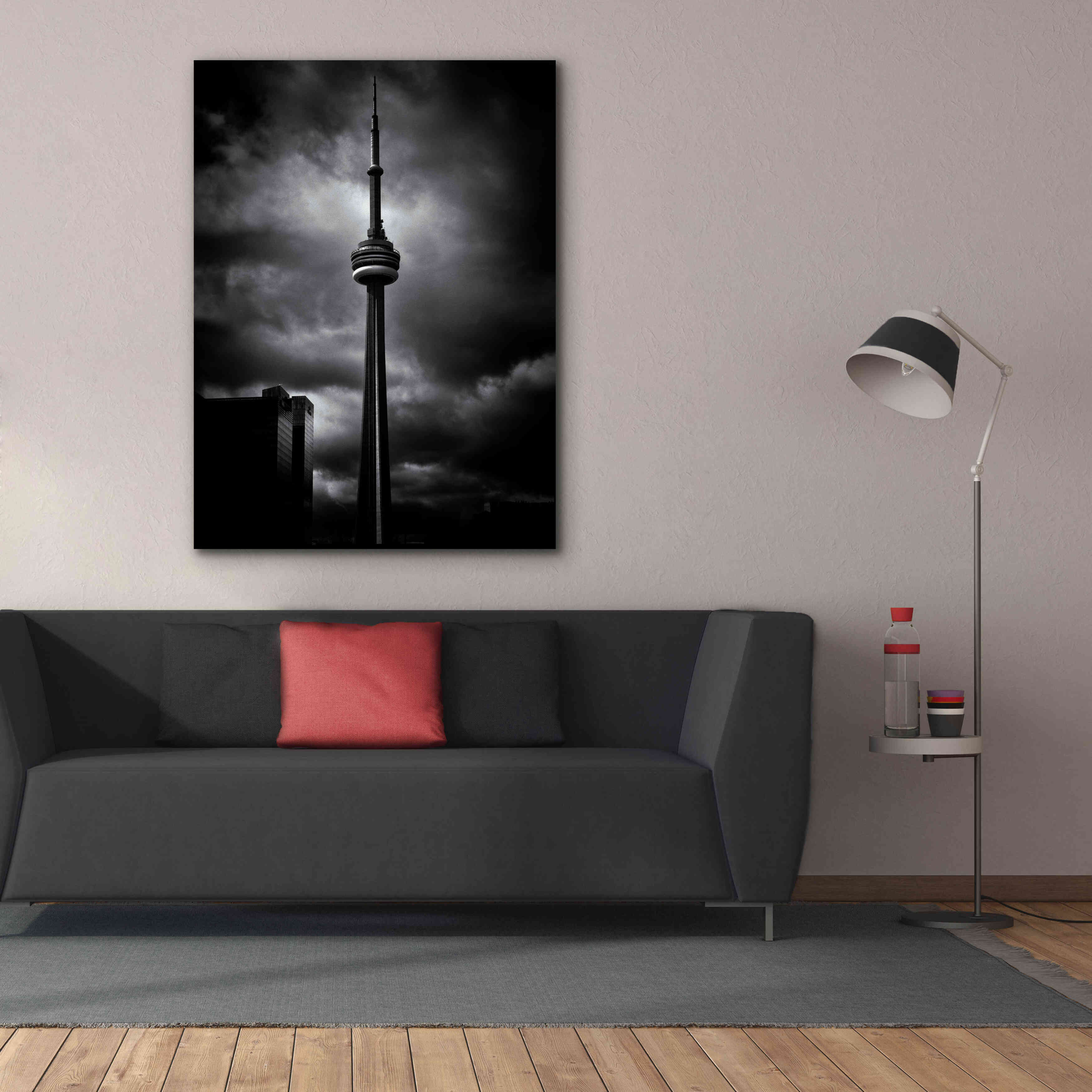 'CN Tower Toronto Canada No 6' by Brian Carson, Giclee Canvas Wall Art,40 x 54