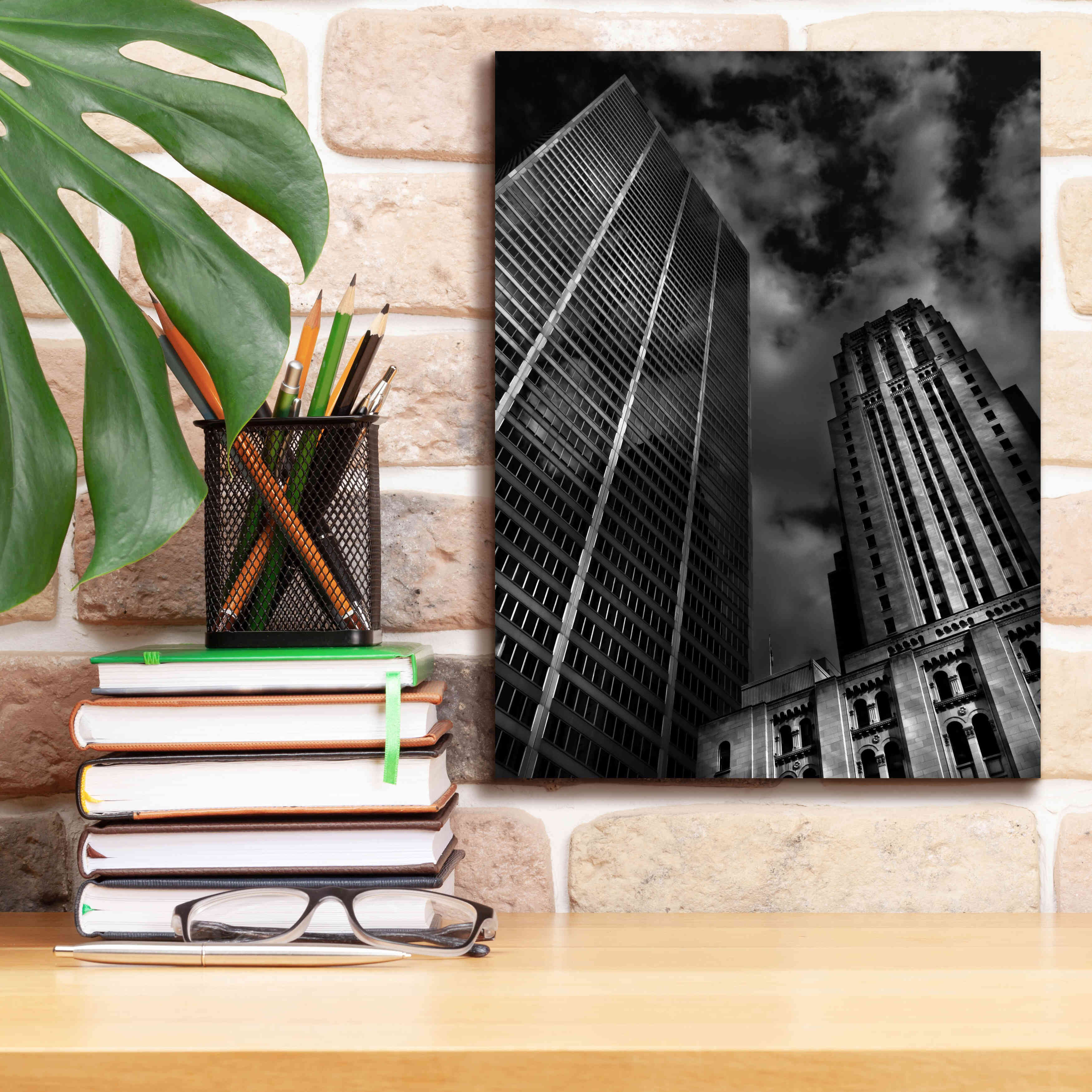 'Commerce Court Courtyard View No 1' by Brian Carson, Giclee Canvas Wall Art,12 x 16
