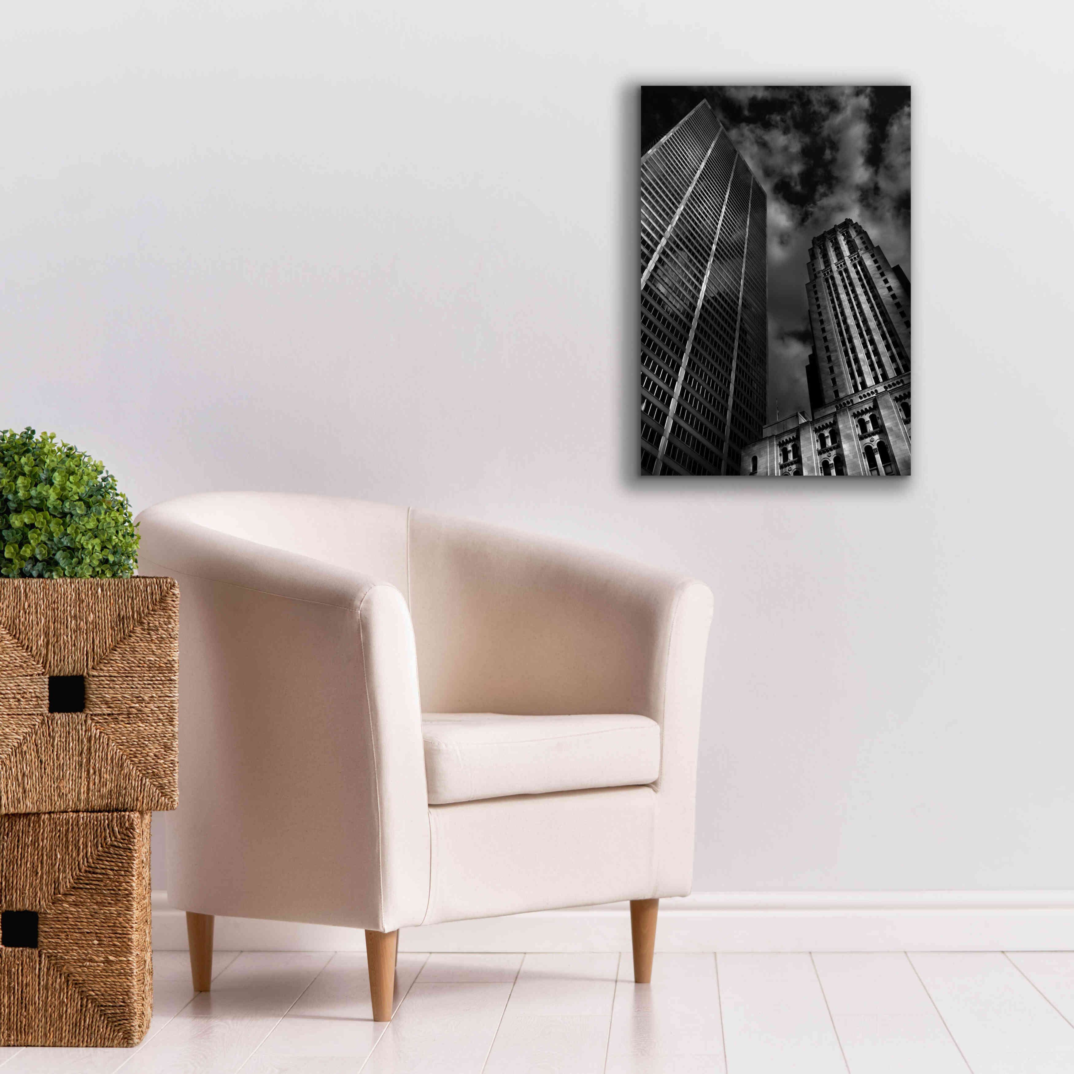 'Commerce Court Courtyard View No 1' by Brian Carson, Giclee Canvas Wall Art,18 x 26