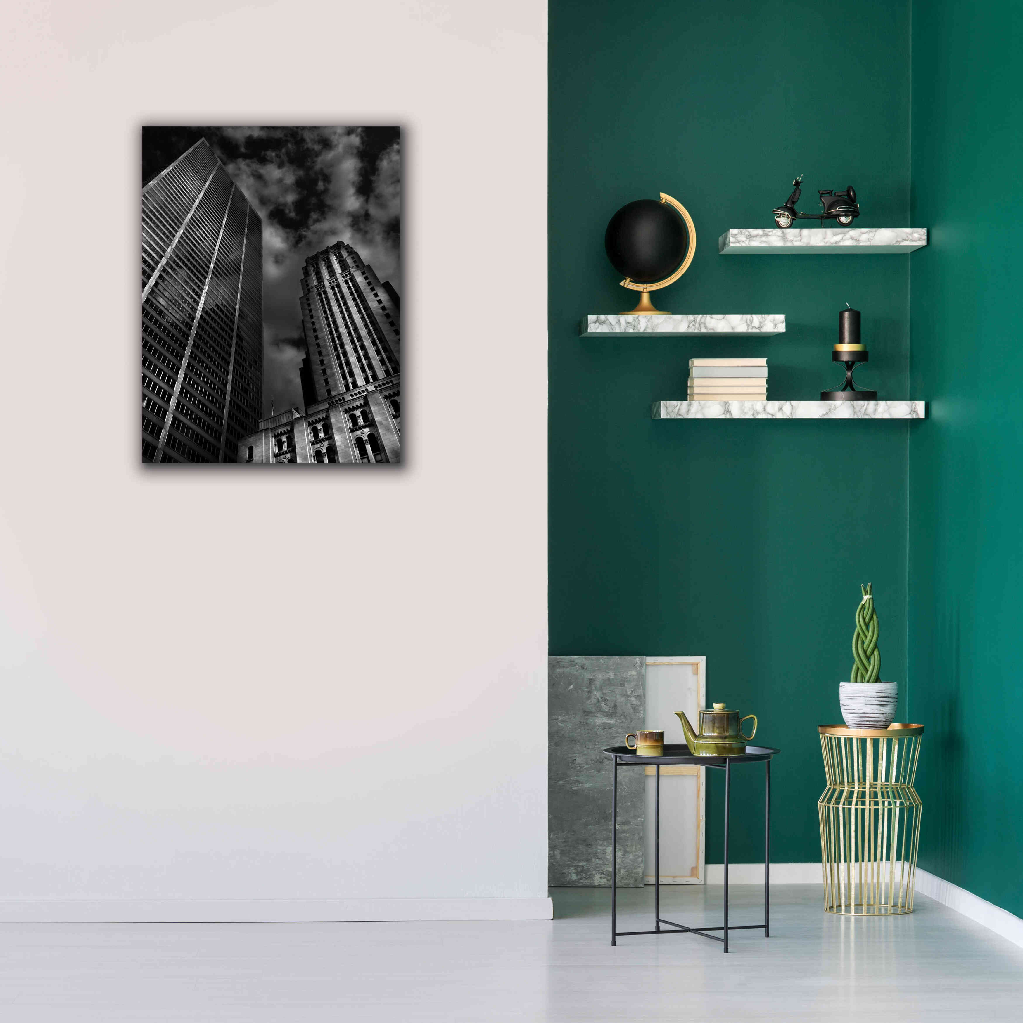 'Commerce Court Courtyard View No 1' by Brian Carson, Giclee Canvas Wall Art,26 x 34