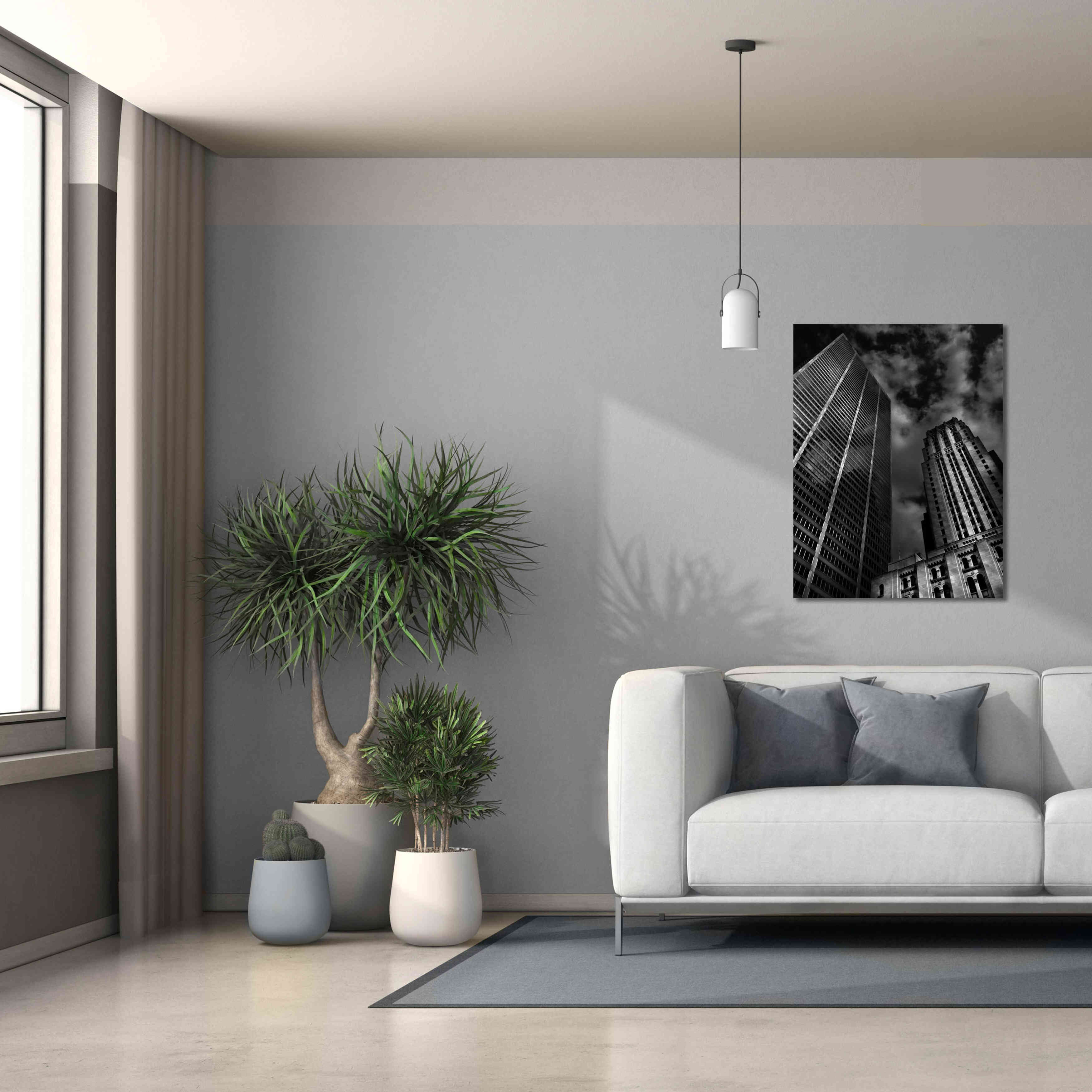 'Commerce Court Courtyard View No 1' by Brian Carson, Giclee Canvas Wall Art,26 x 34