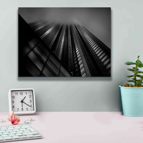 Image of 'Downtown Fogfest No 10' by Brian Carson, Giclee Canvas Wall Art,16 x 12