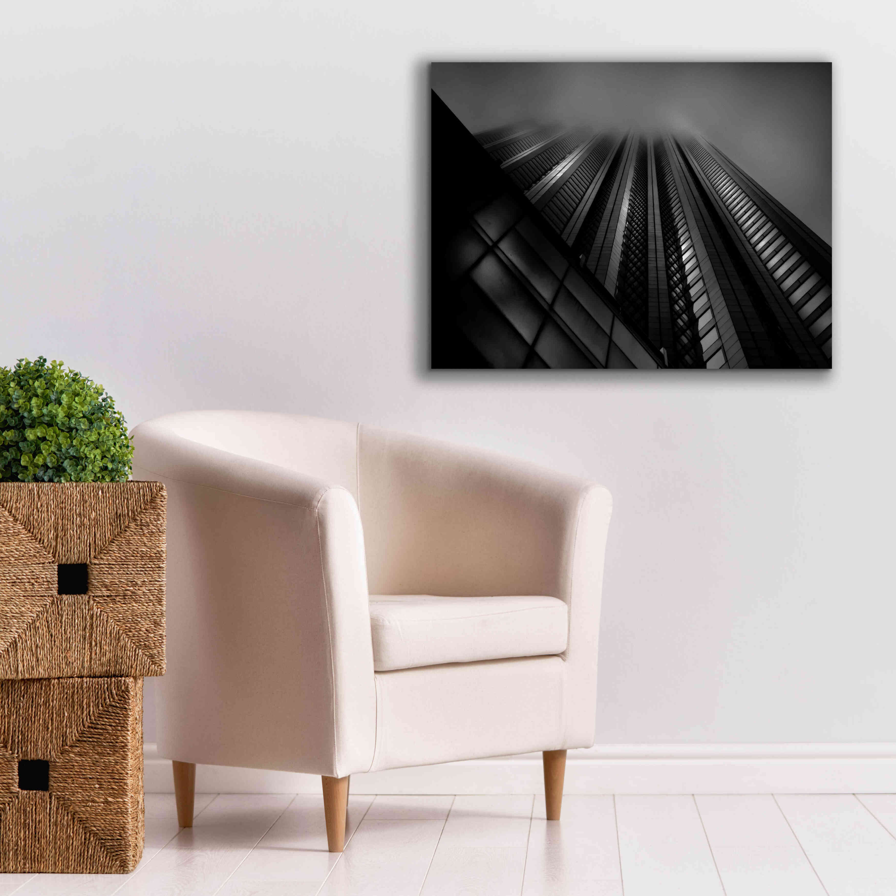 'Downtown Fogfest No 10' by Brian Carson, Giclee Canvas Wall Art,34 x 26