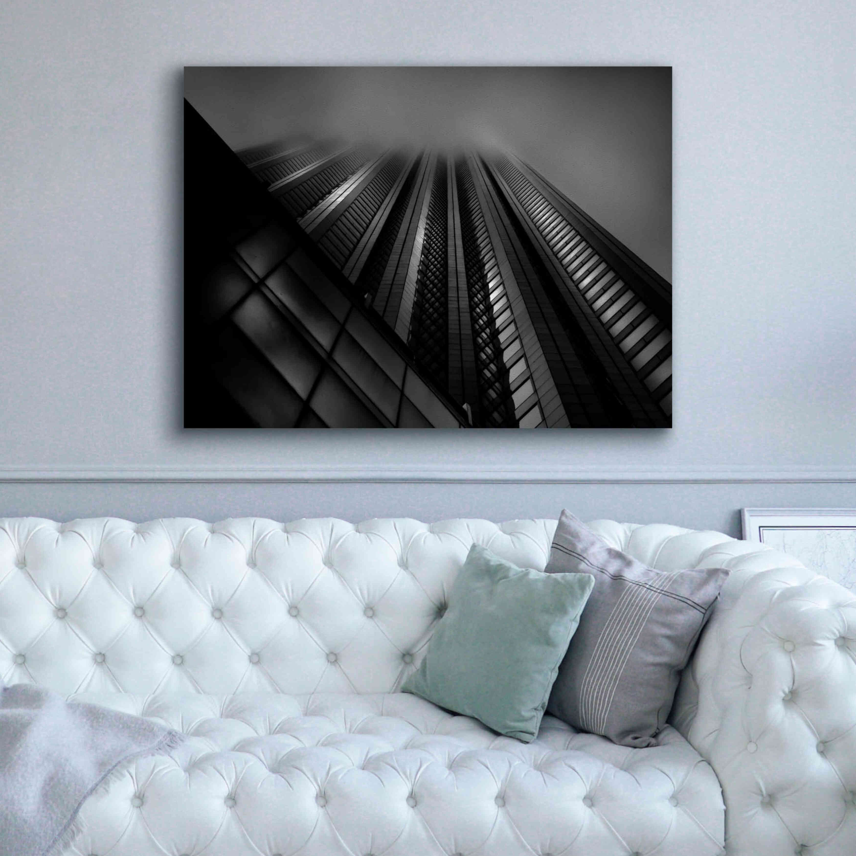'Downtown Fogfest No 10' by Brian Carson, Giclee Canvas Wall Art,54 x 40