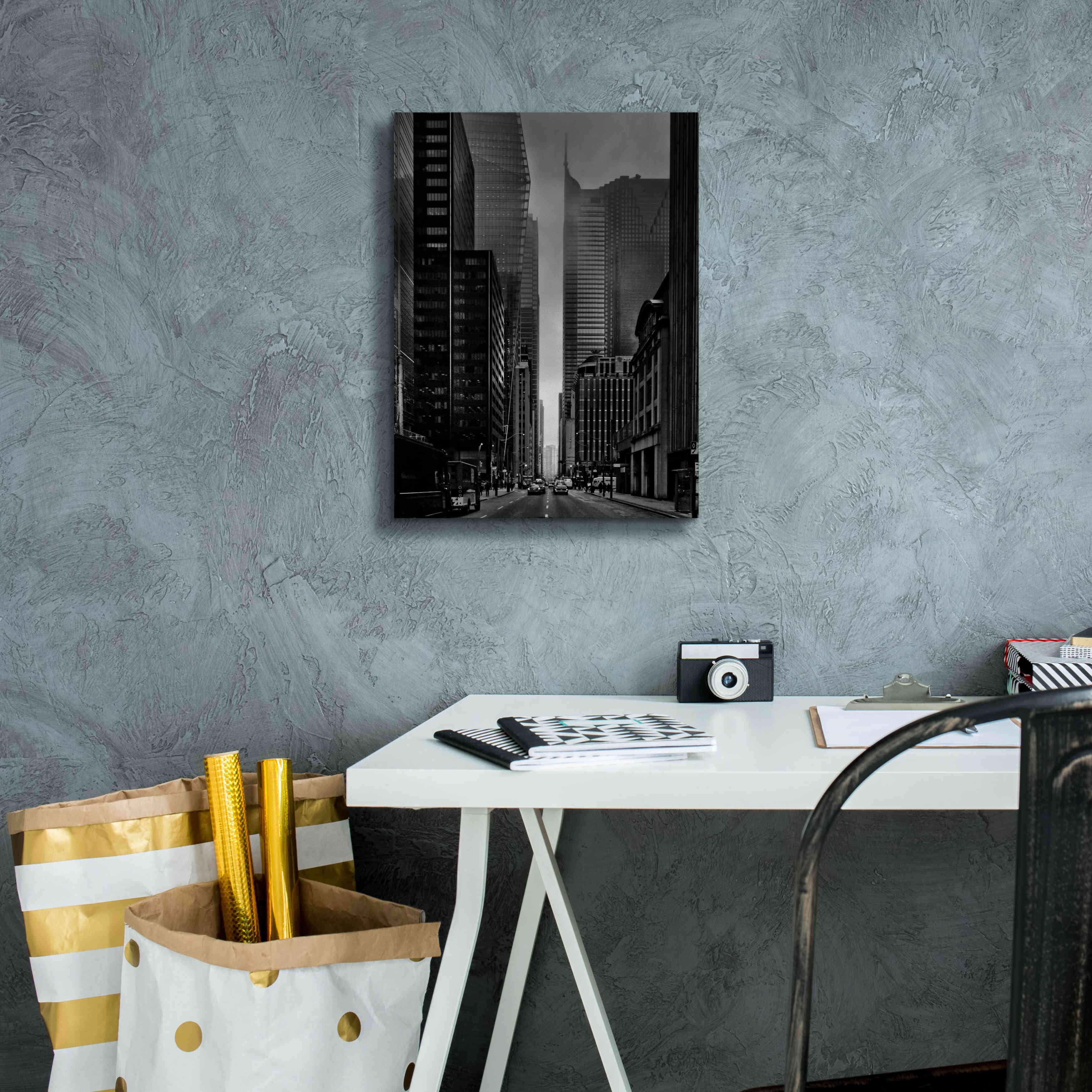 'Downtown Fogfest No 25' by Brian Carson, Giclee Canvas Wall Art,12 x 16