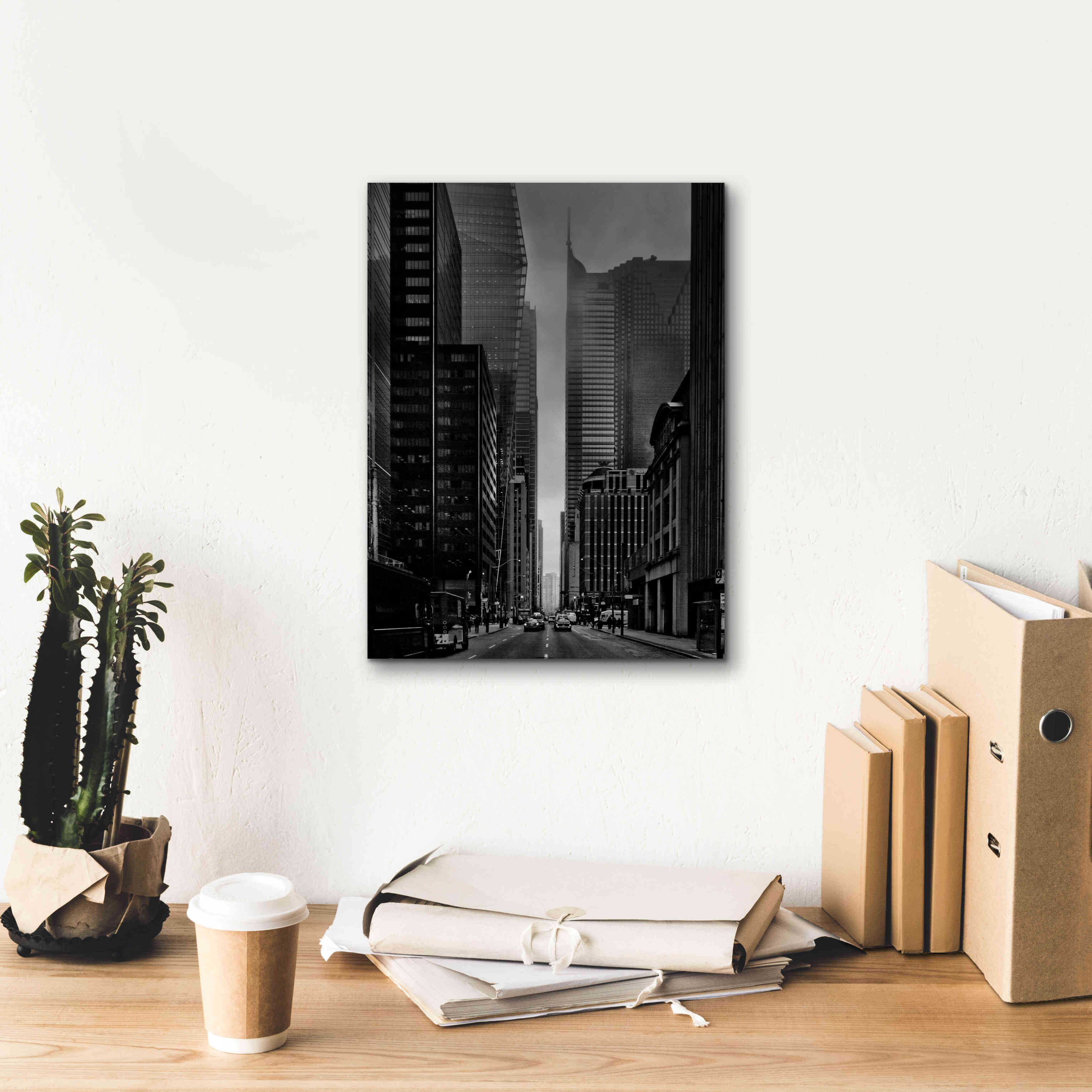'Downtown Fogfest No 25' by Brian Carson, Giclee Canvas Wall Art,12 x 16