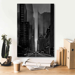 'Downtown Fogfest No 25' by Brian Carson, Giclee Canvas Wall Art,18 x 26