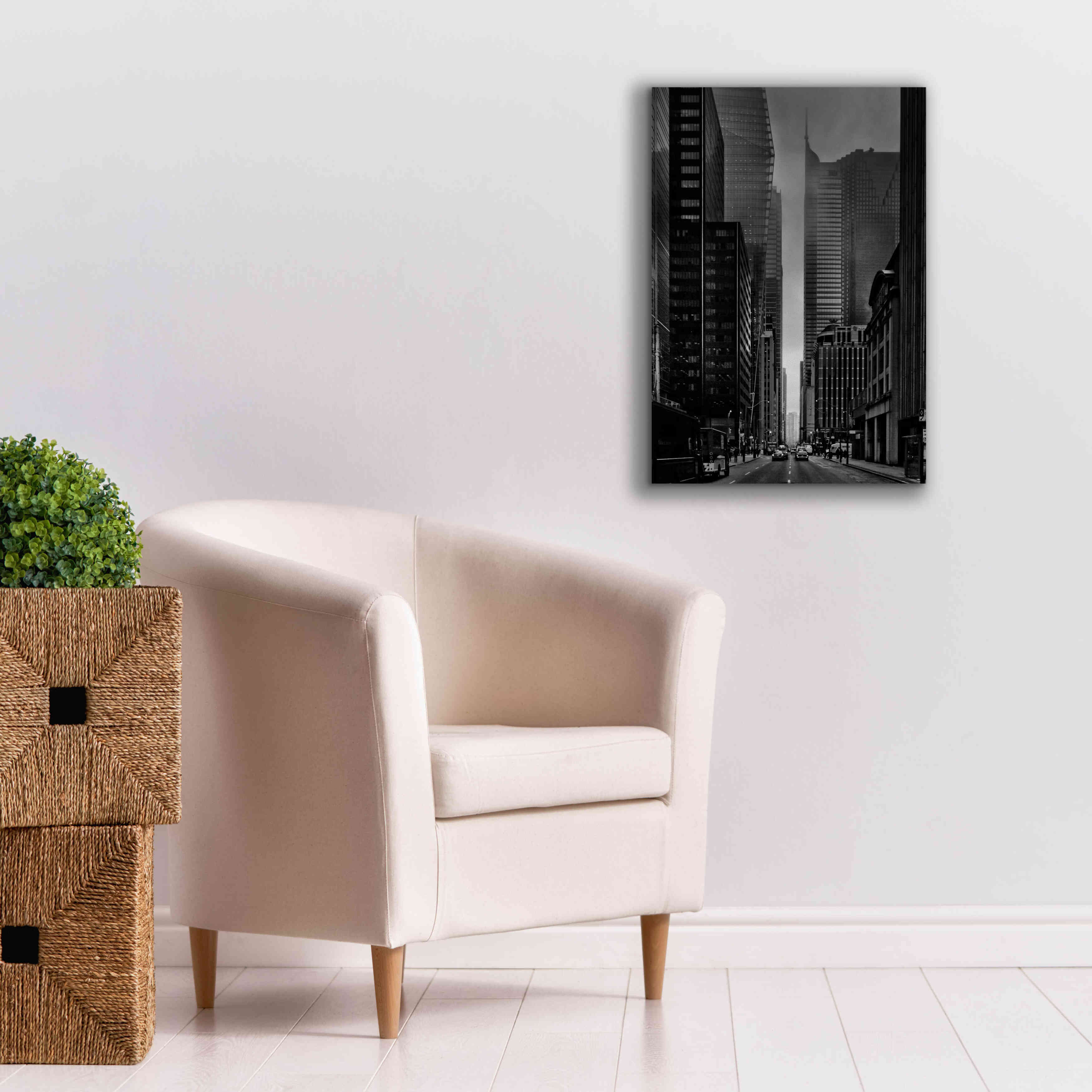 'Downtown Fogfest No 25' by Brian Carson, Giclee Canvas Wall Art,18 x 26