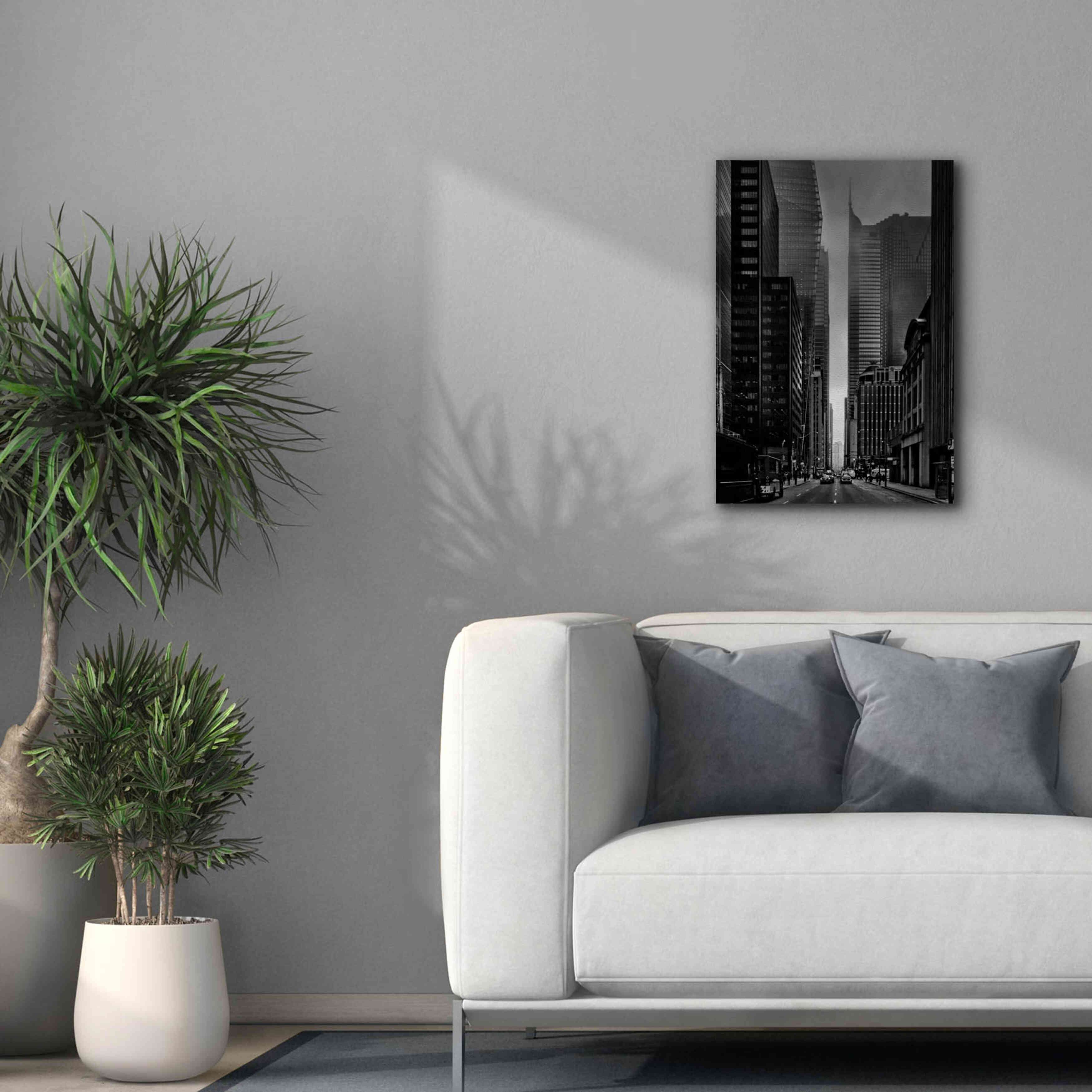 'Downtown Fogfest No 25' by Brian Carson, Giclee Canvas Wall Art,18 x 26