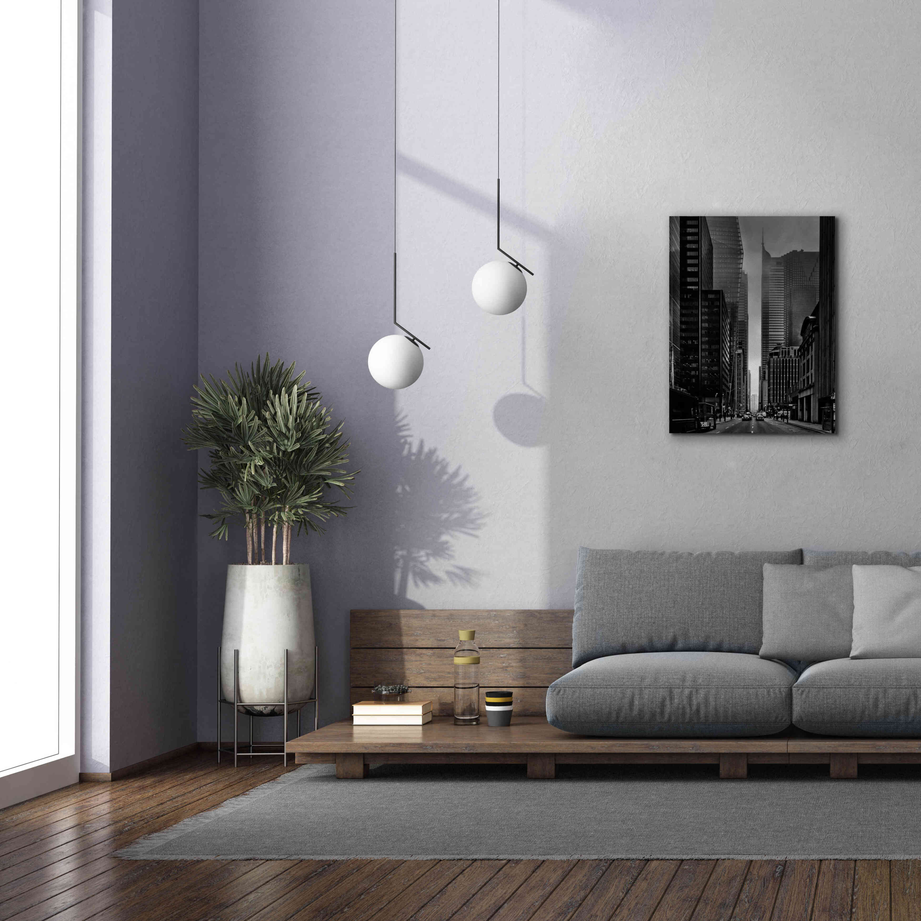'Downtown Fogfest No 25' by Brian Carson, Giclee Canvas Wall Art,26 x 34