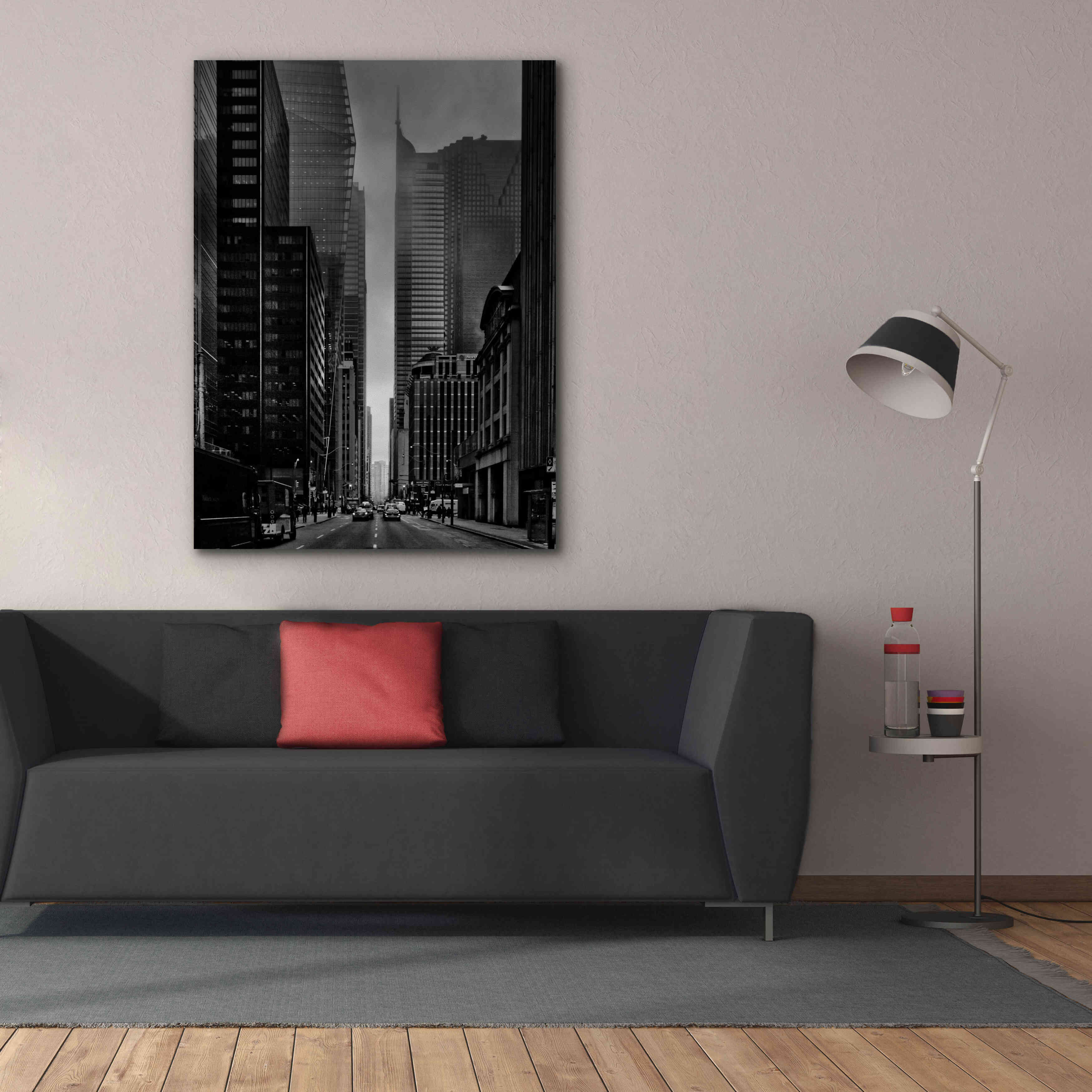 'Downtown Fogfest No 25' by Brian Carson, Giclee Canvas Wall Art,40 x 54