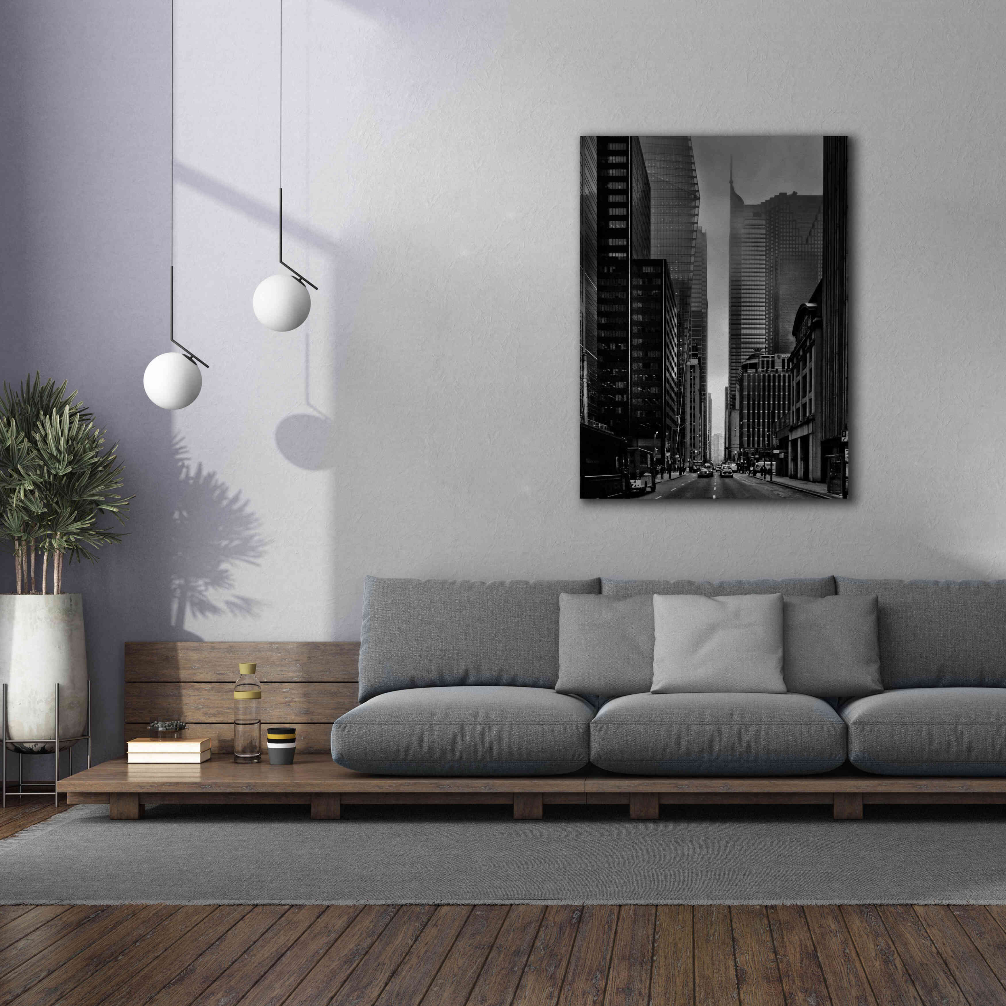 'Downtown Fogfest No 25' by Brian Carson, Giclee Canvas Wall Art,40 x 54