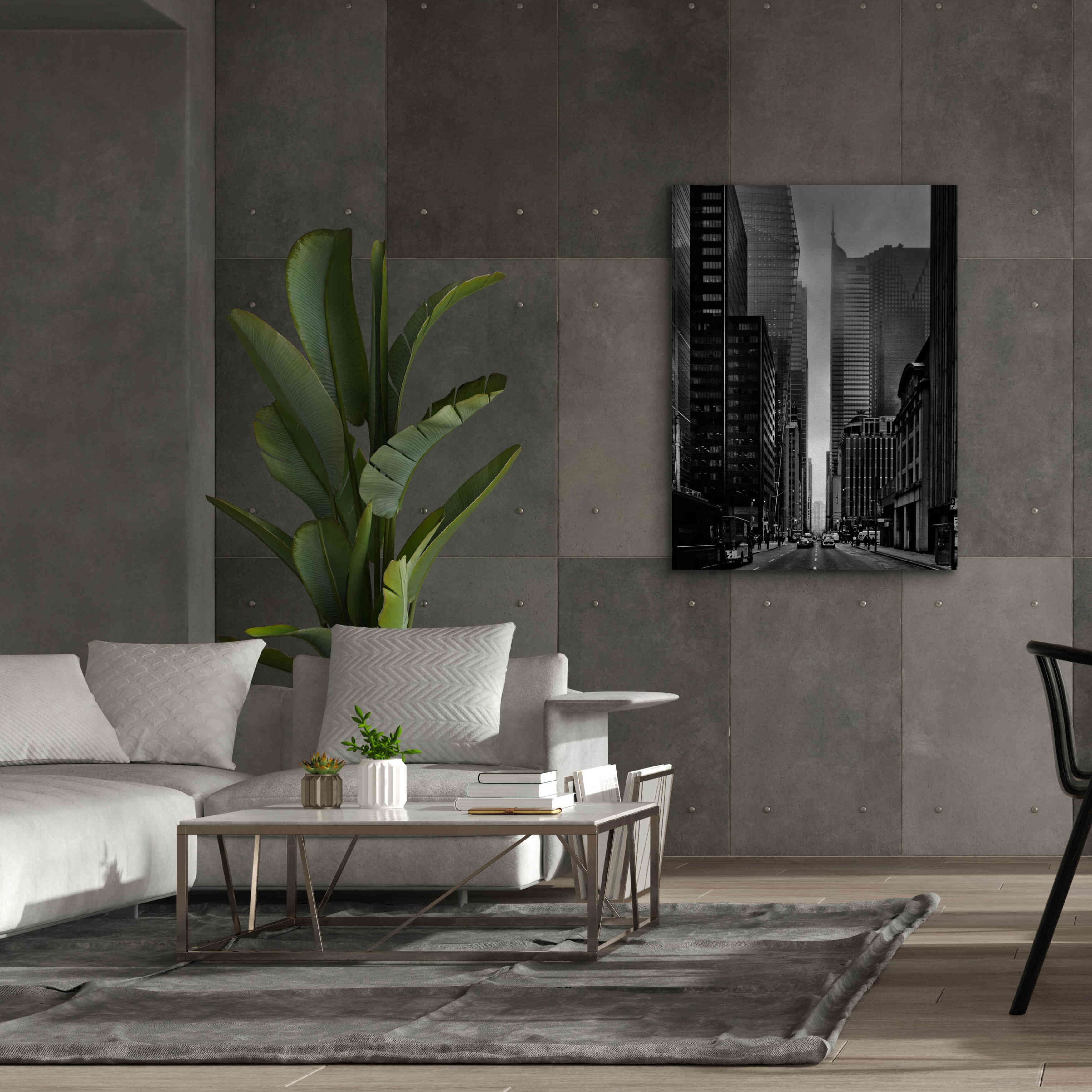 'Downtown Fogfest No 25' by Brian Carson, Giclee Canvas Wall Art,40 x 54
