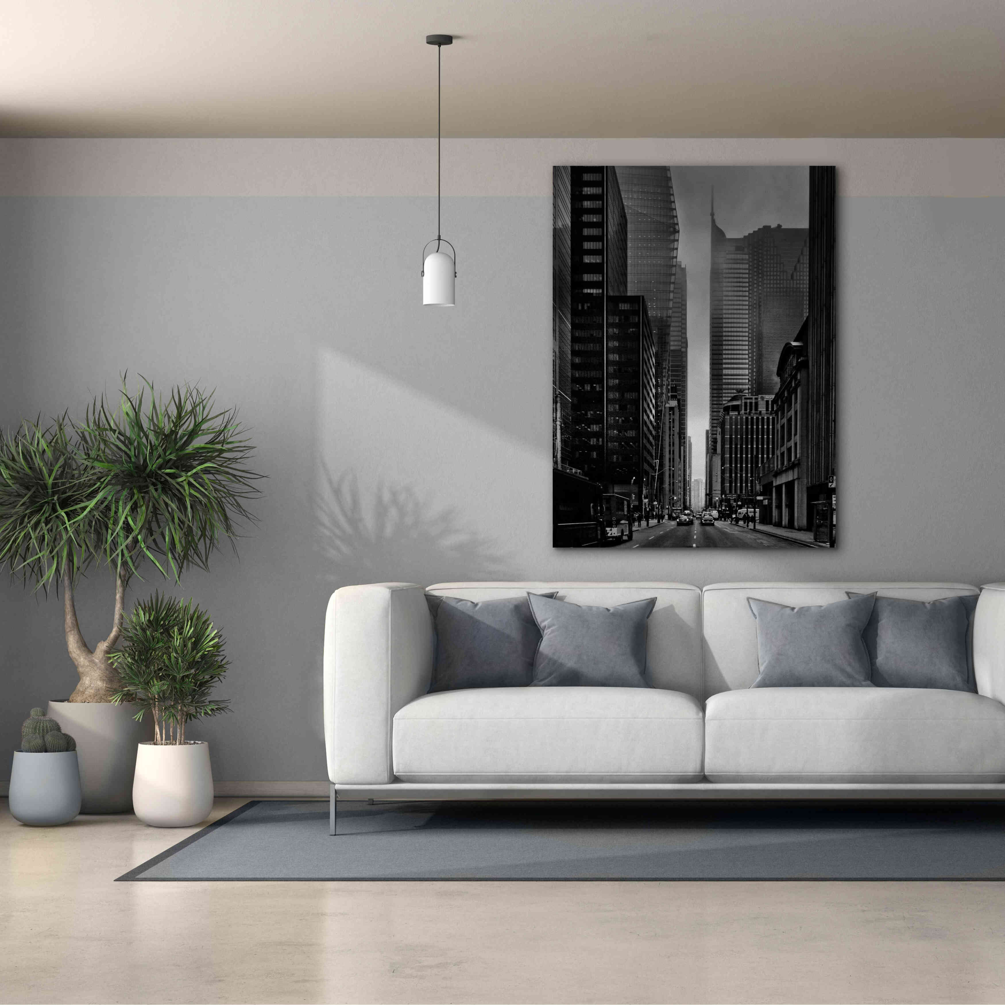 'Downtown Fogfest No 25' by Brian Carson, Giclee Canvas Wall Art,40 x 54