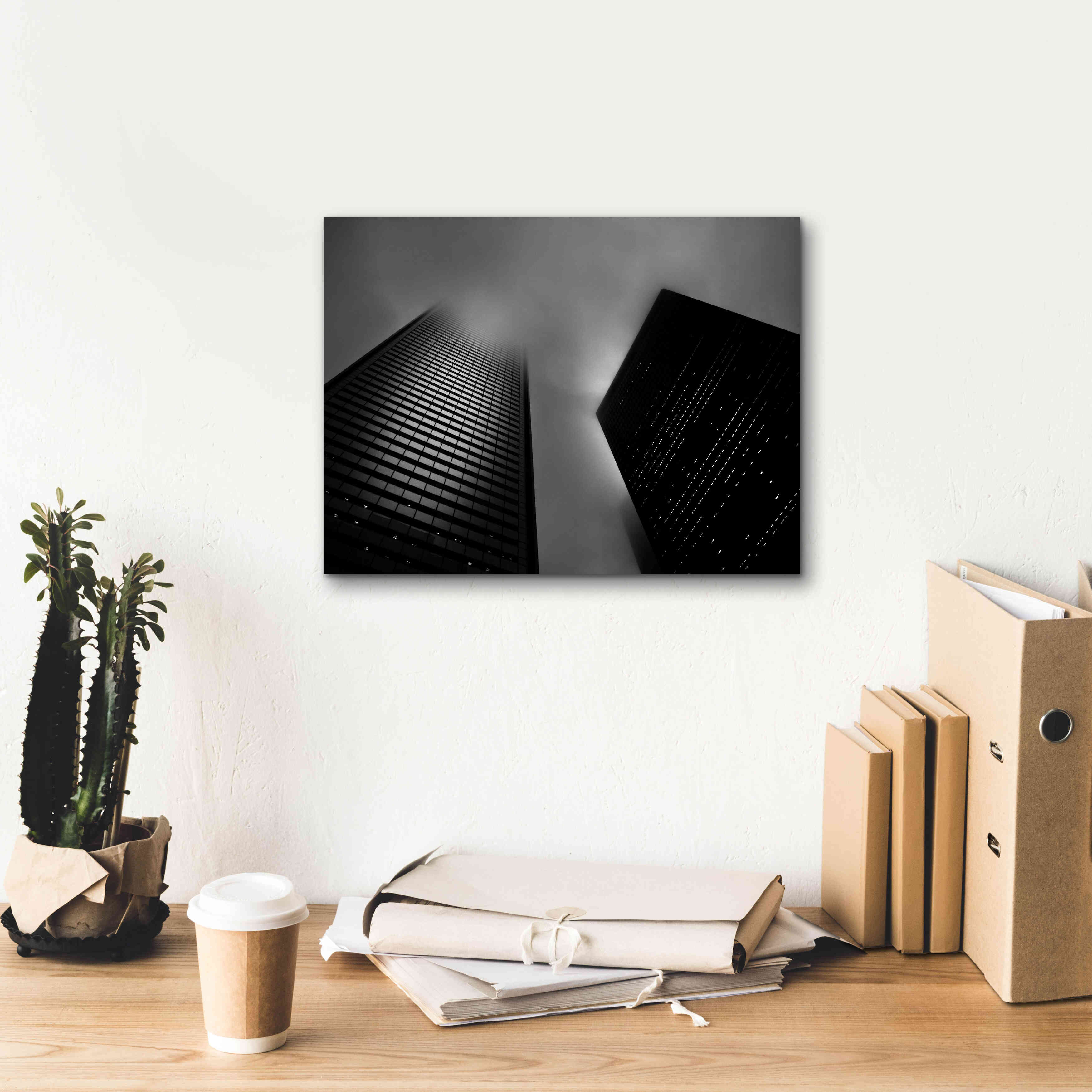 'Downtown Fogfest No 33' by Brian Carson, Giclee Canvas Wall Art,16 x 12
