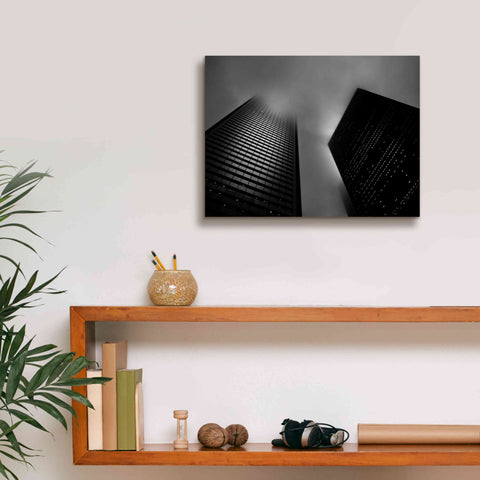 Image of 'Downtown Fogfest No 33' by Brian Carson, Giclee Canvas Wall Art,16 x 12