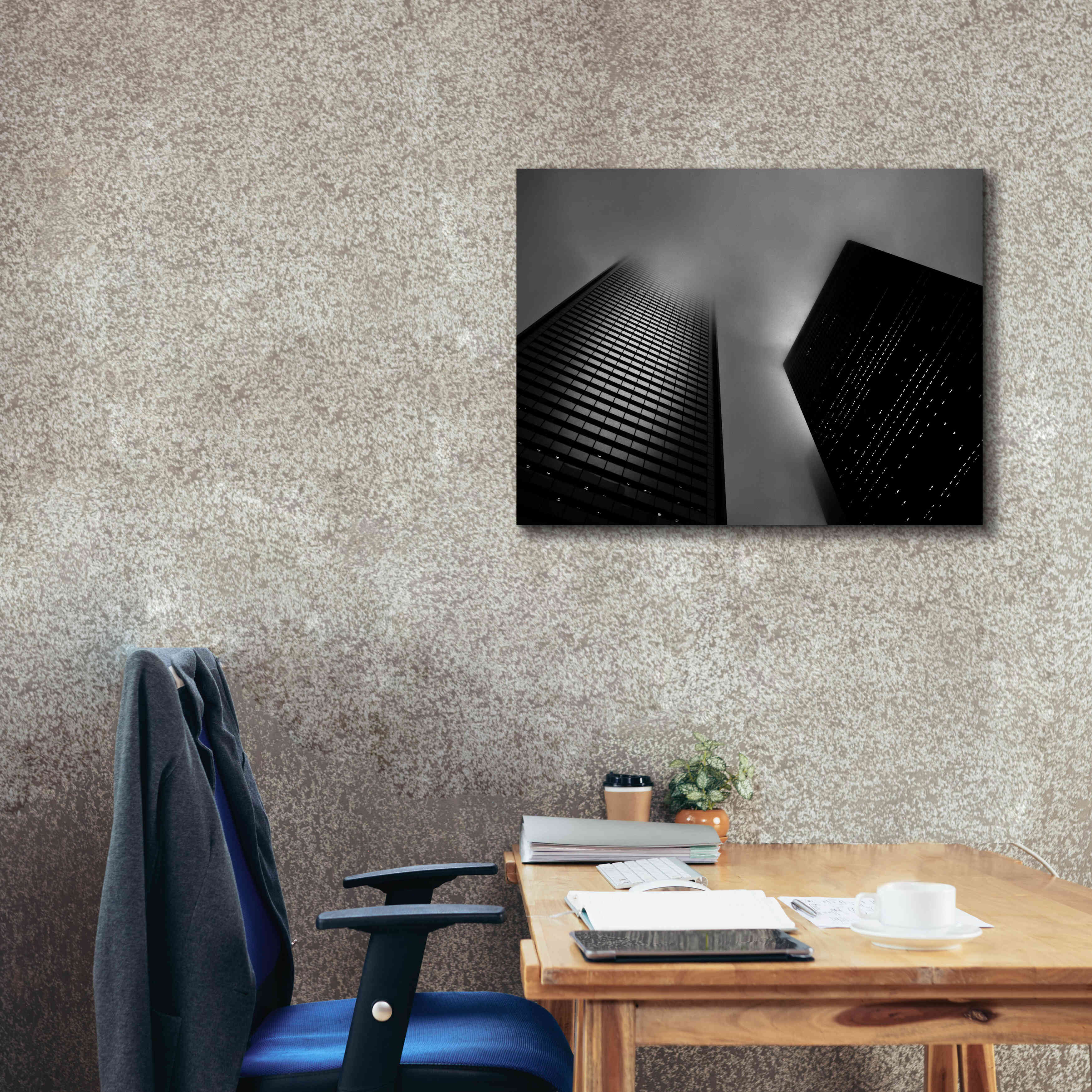 'Downtown Fogfest No 33' by Brian Carson, Giclee Canvas Wall Art,34 x 26