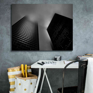 'Downtown Fogfest No 33' by Brian Carson, Giclee Canvas Wall Art,34 x 26