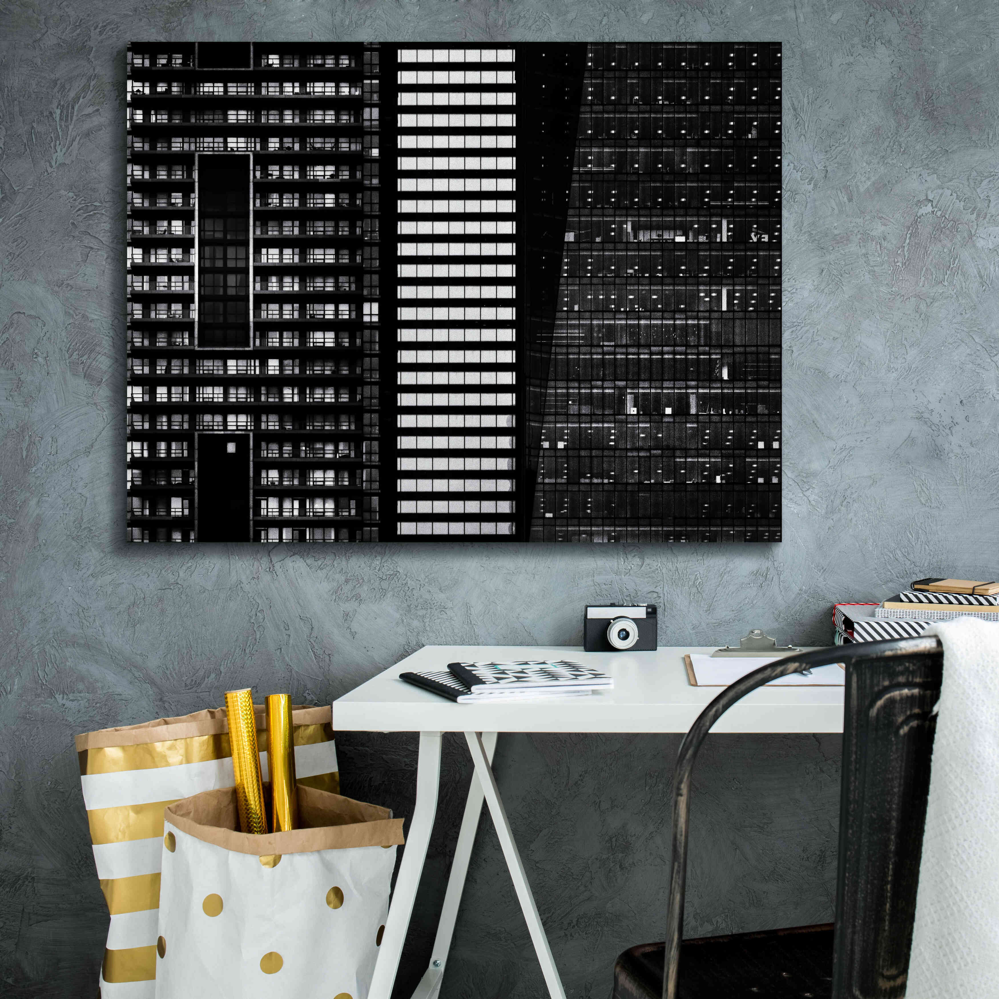 'Geometry No 11' by Brian Carson, Giclee Canvas Wall Art,34 x 26