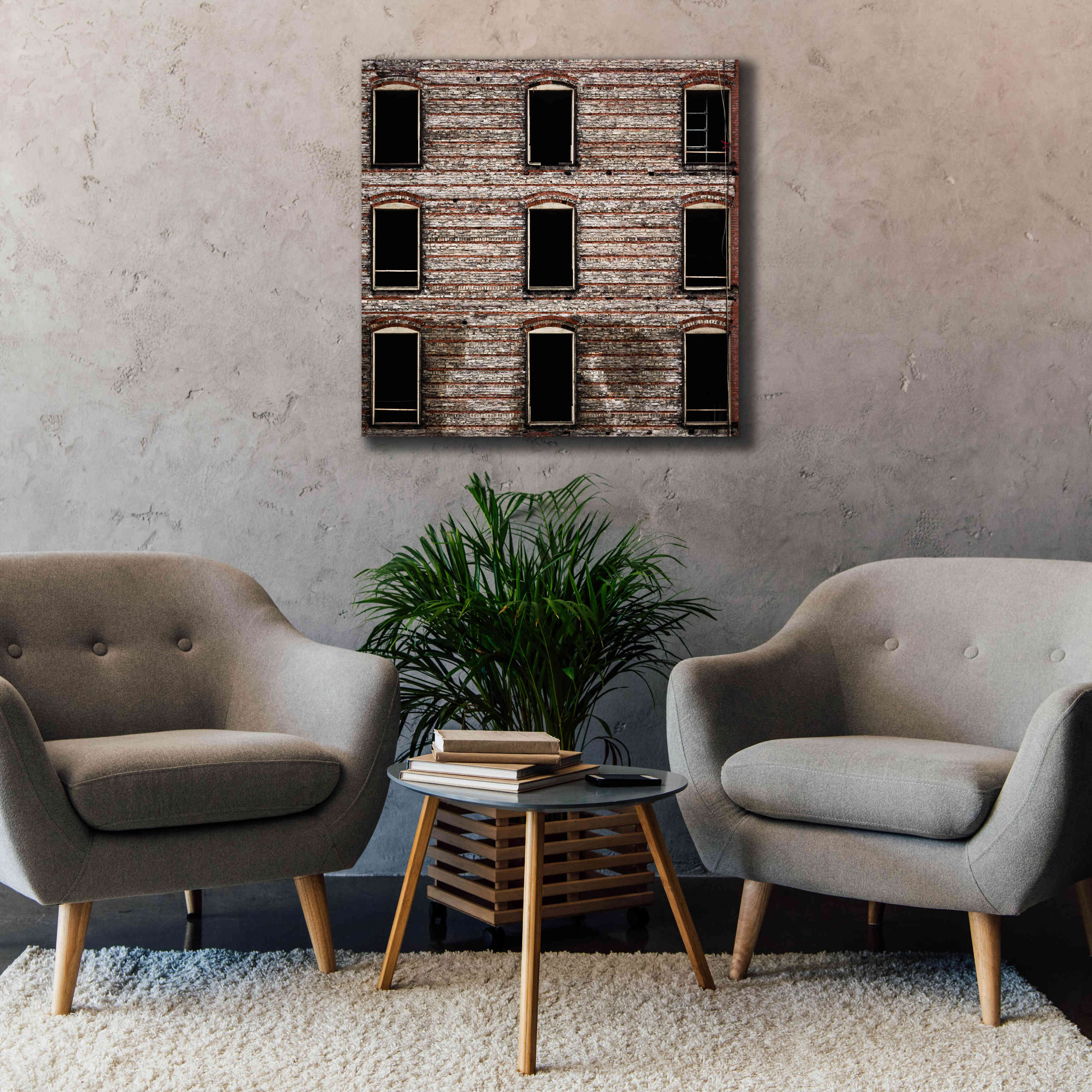 'Geometry No 14 Color Version' by Brian Carson, Giclee Canvas Wall Art,37 x 37