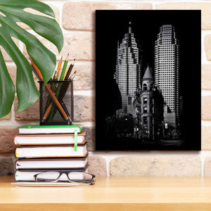 'Gooderham Flatiron Building And Toronto Downtown No 2' by Brian Carson, Giclee Canvas Wall Art,12 x 16