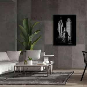 'Gooderham Flatiron Building And Toronto Downtown No 2' by Brian Carson, Giclee Canvas Wall Art,40 x 54