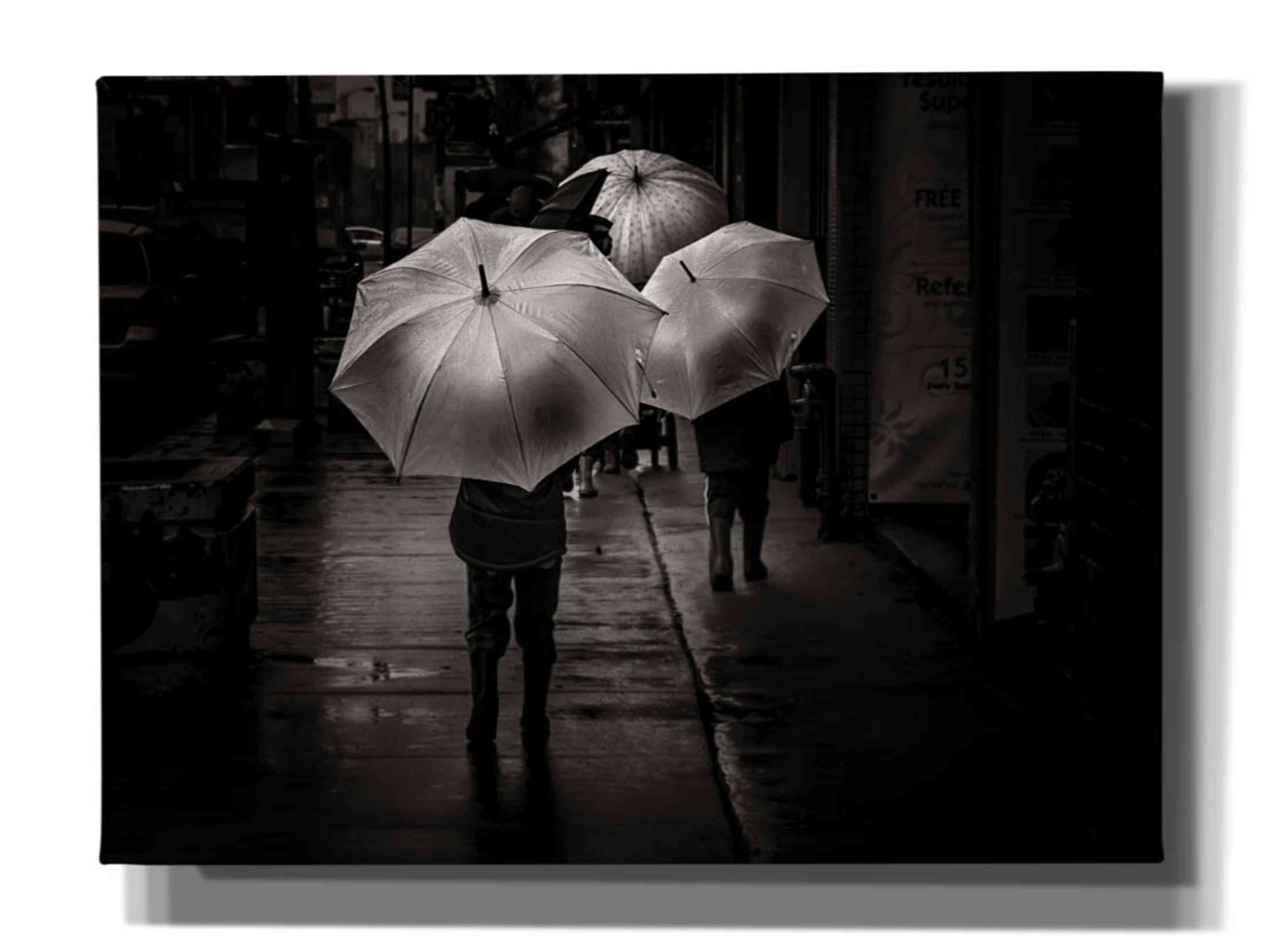 'It Was A Rainy Day No 13' by Brian Carson, Giclee Canvas Wall Art