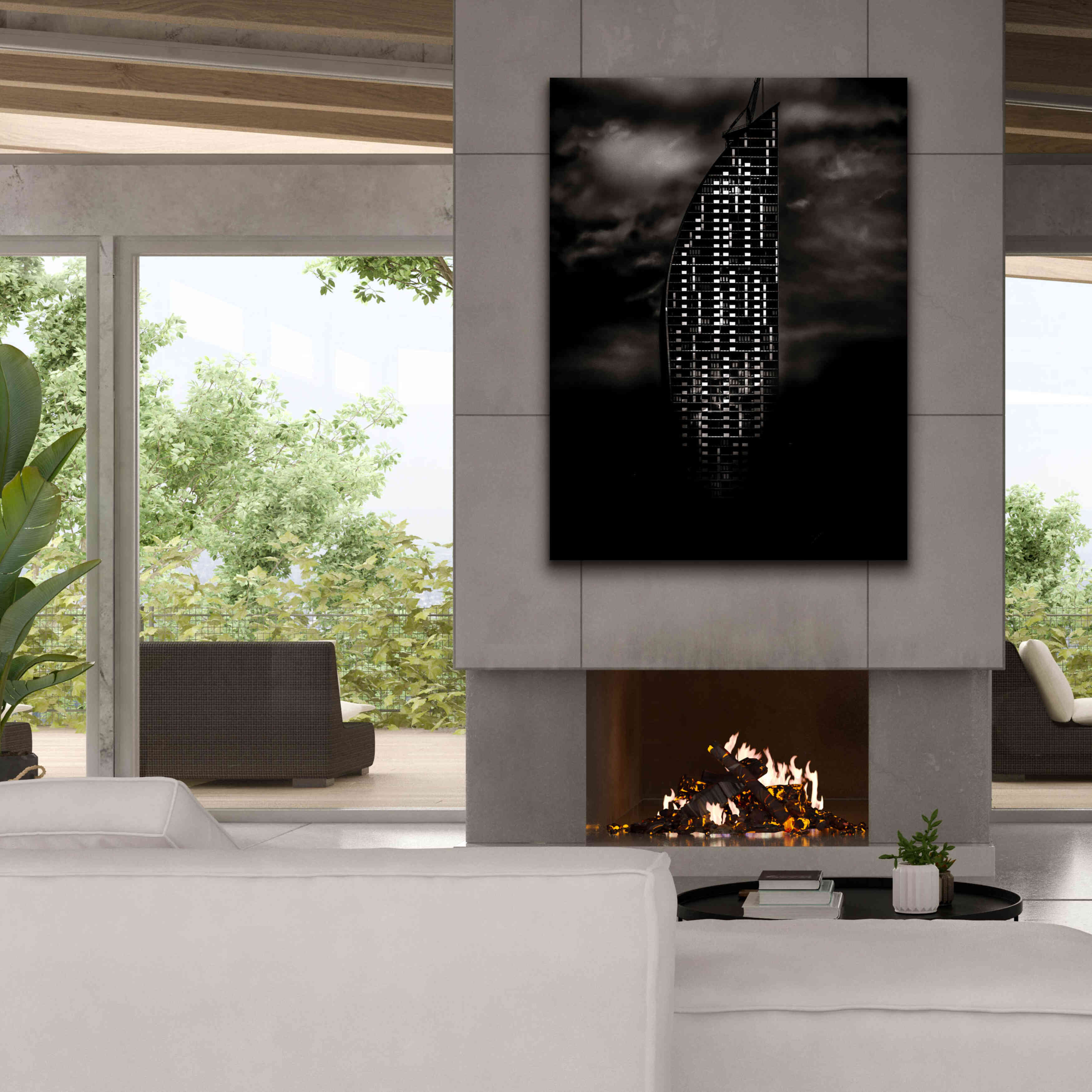 'L Tower No 3' by Brian Carson, Giclee Canvas Wall Art,40 x 54