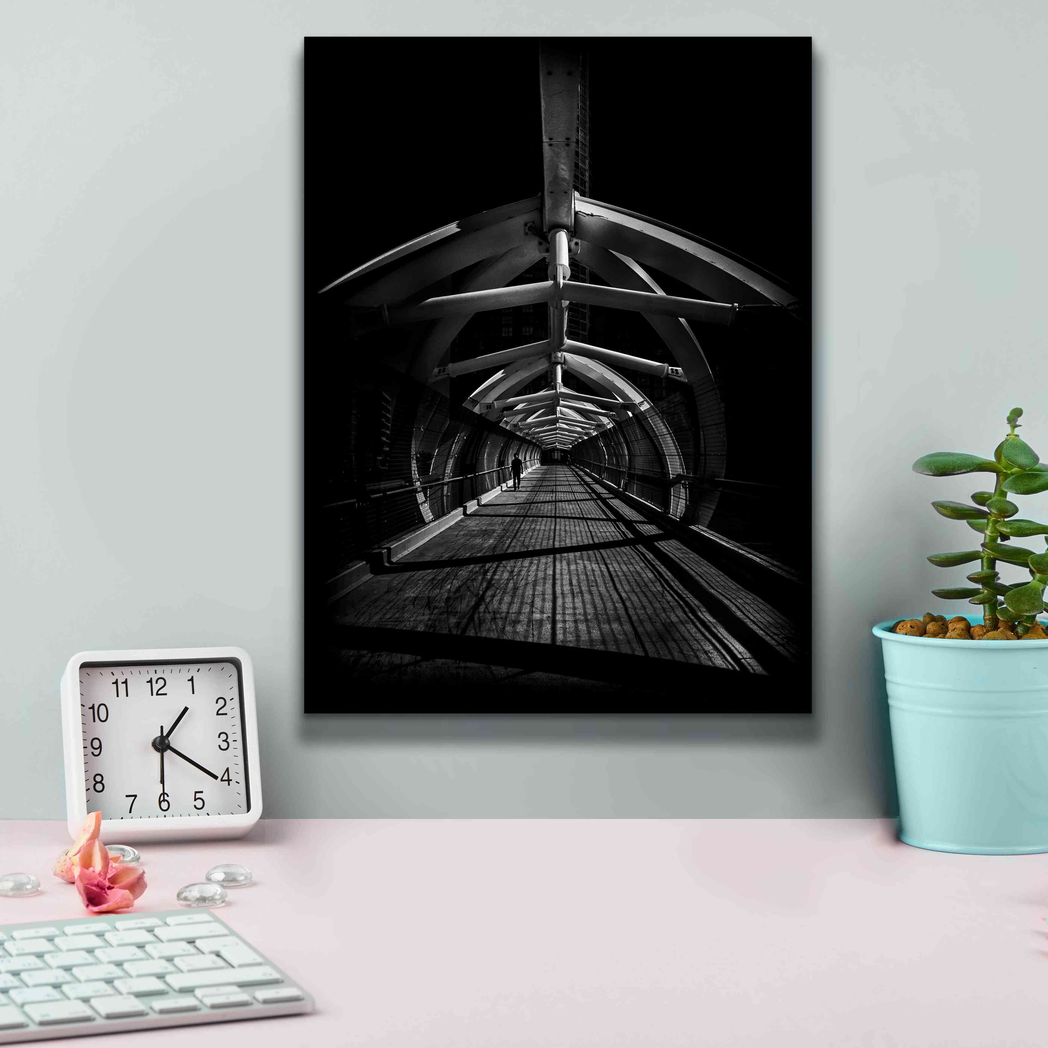 'Puente de Luz Pedestrian Bridge No 1' by Brian Carson, Giclee Canvas Wall Art,12 x 16