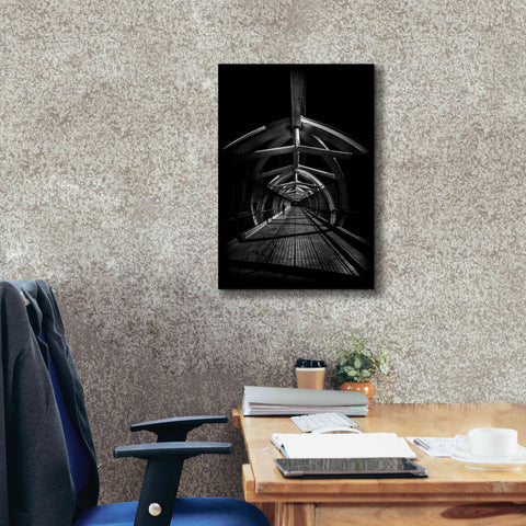 Image of 'Puente de Luz Pedestrian Bridge No 1' by Brian Carson, Giclee Canvas Wall Art,18 x 26