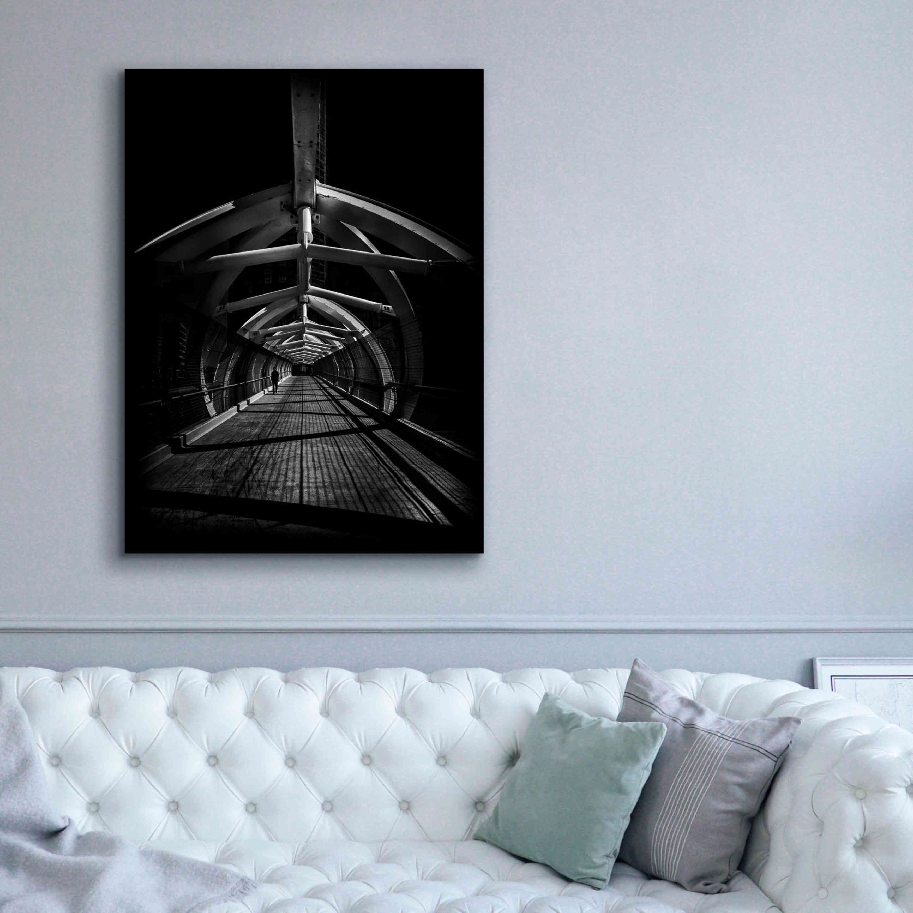 'Puente de Luz Pedestrian Bridge No 1' by Brian Carson, Giclee Canvas Wall Art,40 x 54